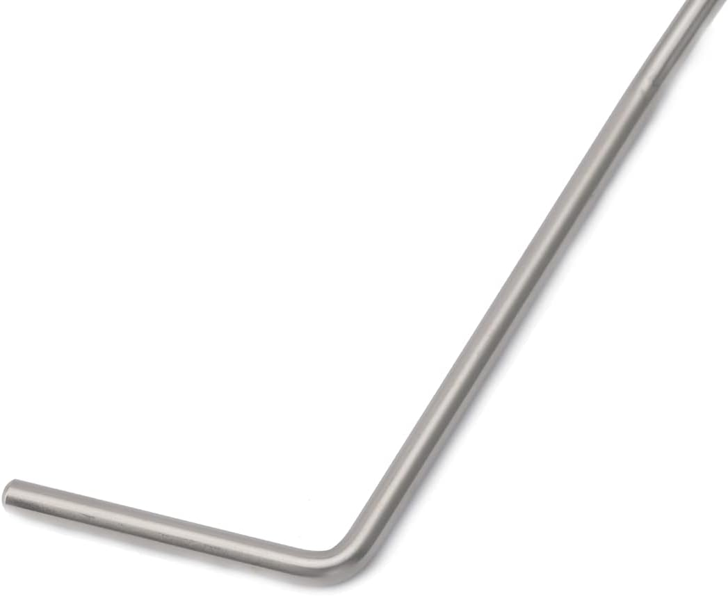 Musiclily Ultra 5Mm Push-In Style Full Solid Stainless Steel Tremolo Arm Whammy Bar Vibrato Arm for Korea Made Wilkinson Tremolo Bridge, Original Color with White Tip image number 5