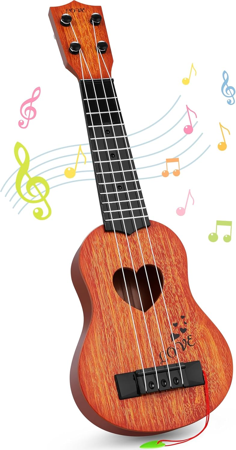 Befunsol Ukulele Kids Guitar Toy, Kids Musical Instruments Toddler Toys for 3 Year Old Girls Boys, 3 4 5 6 Year Old Girl Boy Gifts image number 3