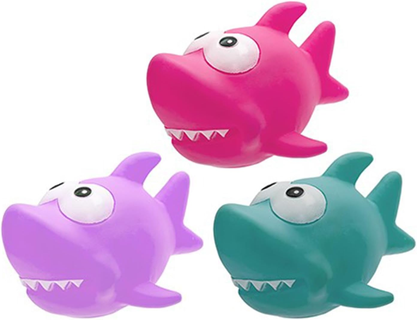 Funny Assorted Colors Shark Vinyl Dog Toy - Unique & Entertaining Design for Dogs & Pet Lovers (1 Pc.)