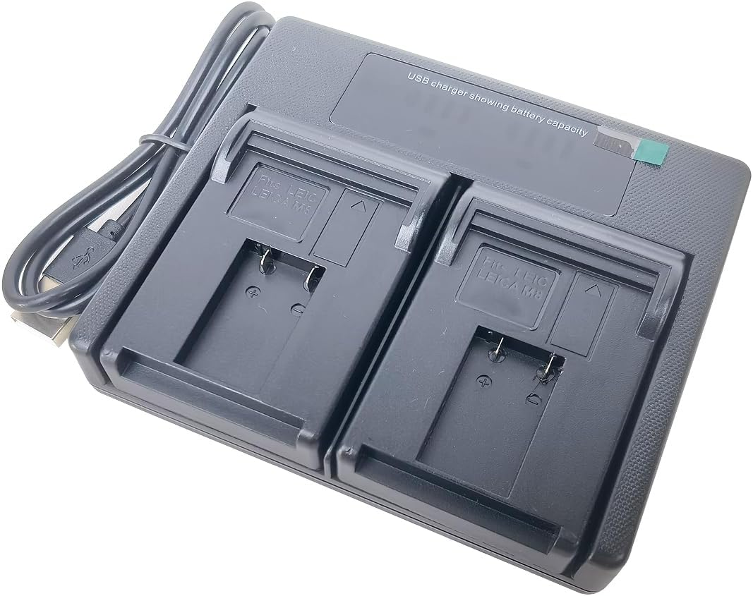 Dual USB Battery Charger for LEICA BM8 M-8 M8 M8.2 M9 ME M-E 14464 BLI-312 Digital Camera image number 2