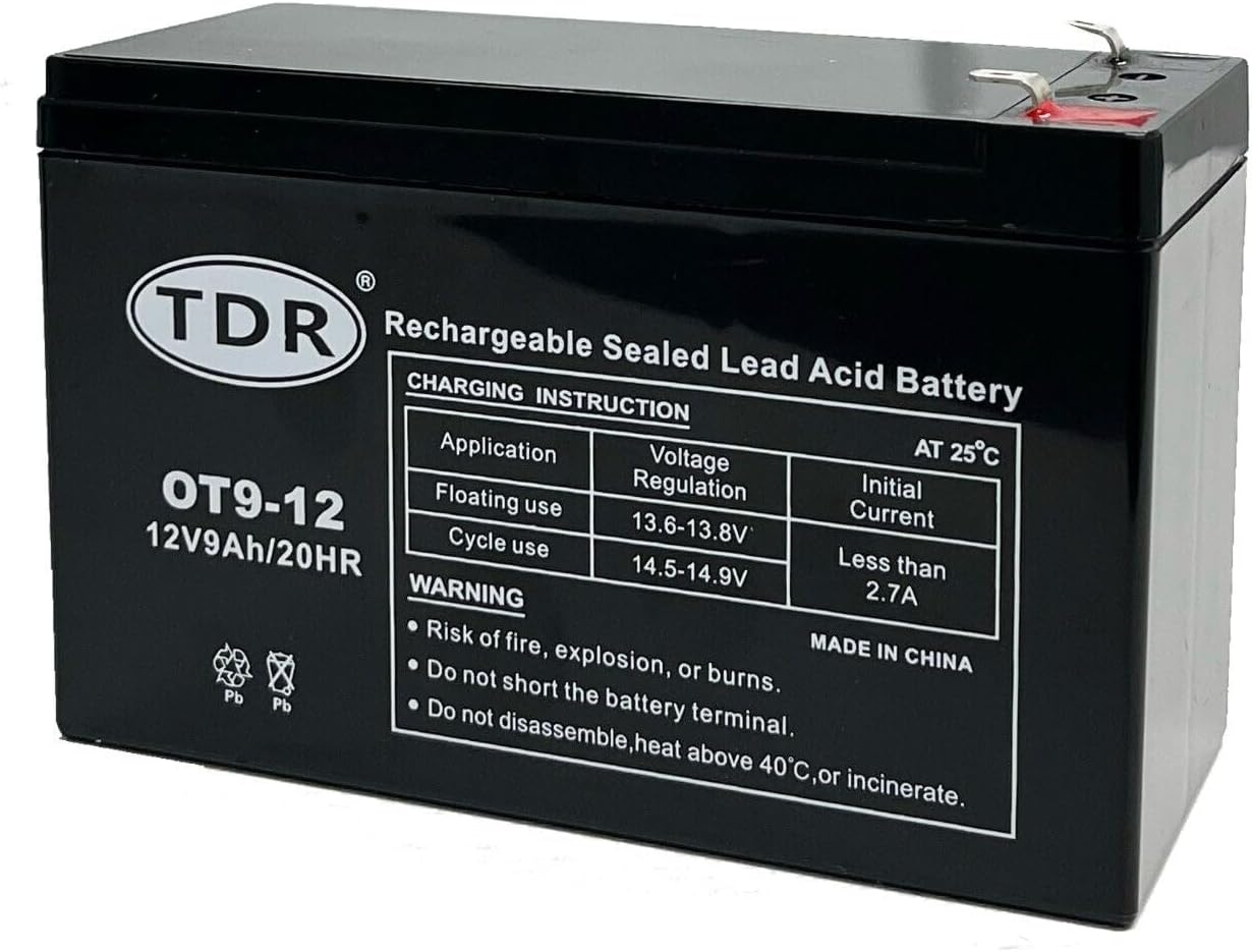 TDR OT9-12 12V 9Ah Gel Battery image number 2