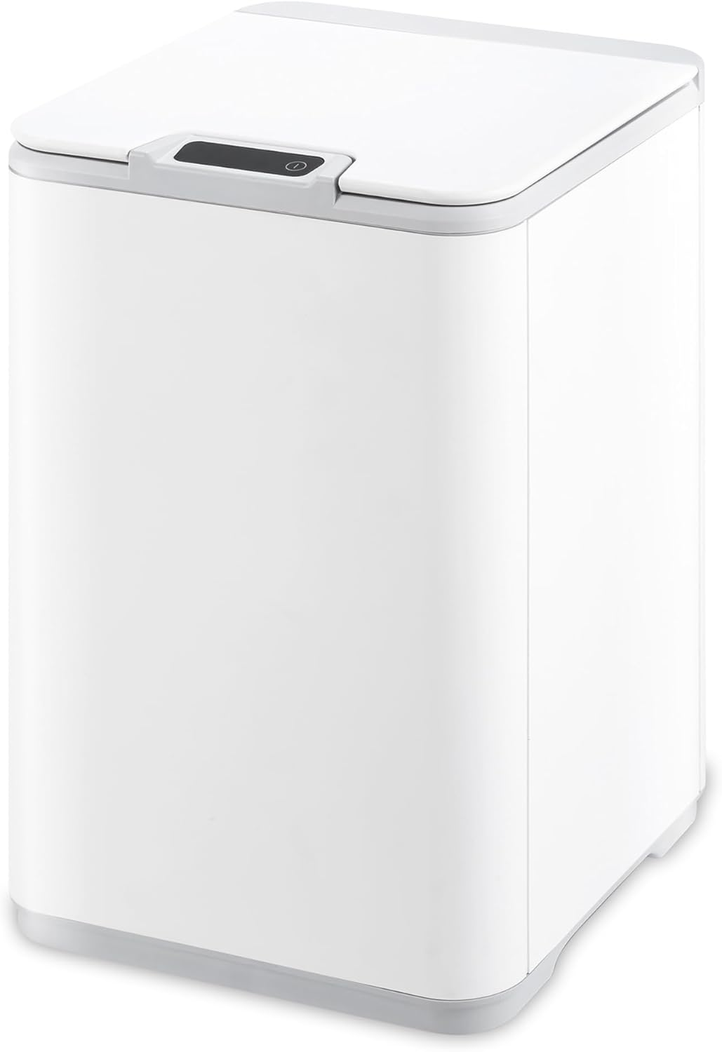 Ninestars DZT-10-35 2.6 Gal / 10L, White Plastic, Square Shape, Motion Sensor Trash Can
