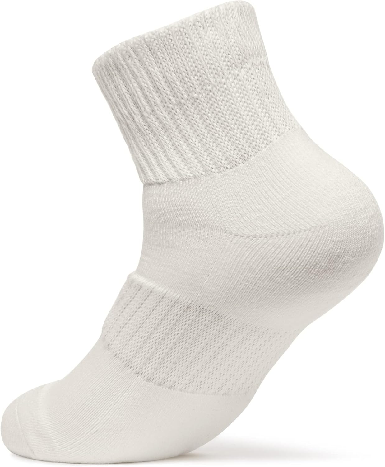 TSLA 3-Pack Diabetic Socks - Non-Binding, Breathable Cotton Blend, Cushioned Soles, Unisex image number 4