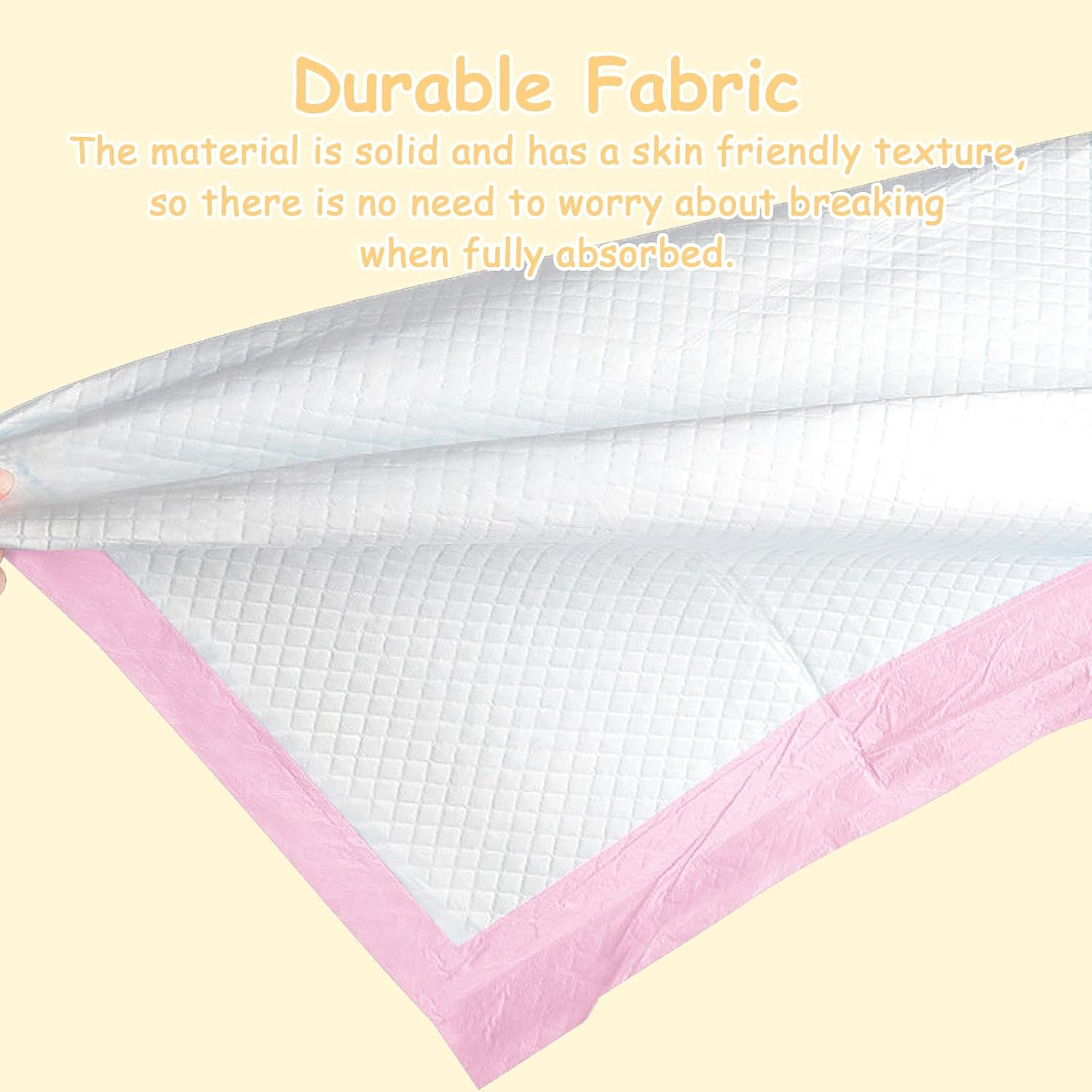 XIGGA 25 Pcs Disposable Diaper Changing Pad - Highly Absorbent, Leak Proof, Suitable for Baby Home or Travel Use, 13 X 18 in - Pink - Blue image number 5