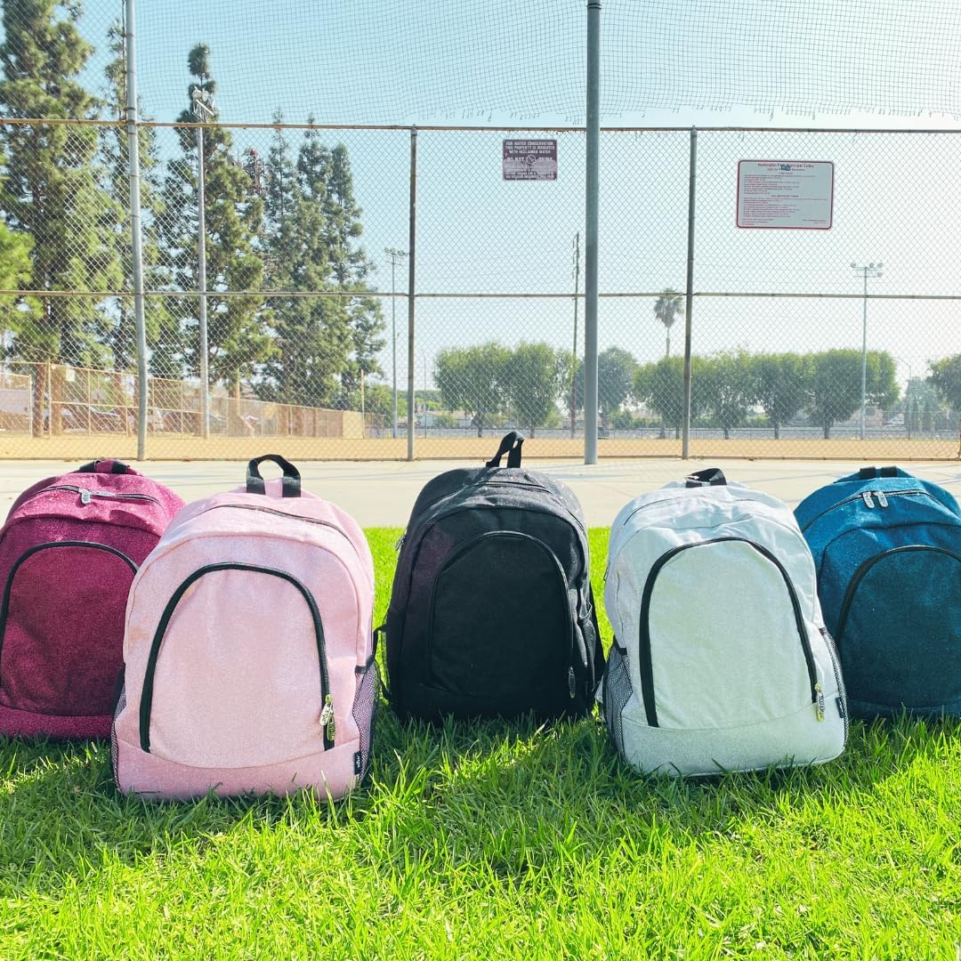 NGIL Canvas School Backpack - Glitter-Orange image number 3