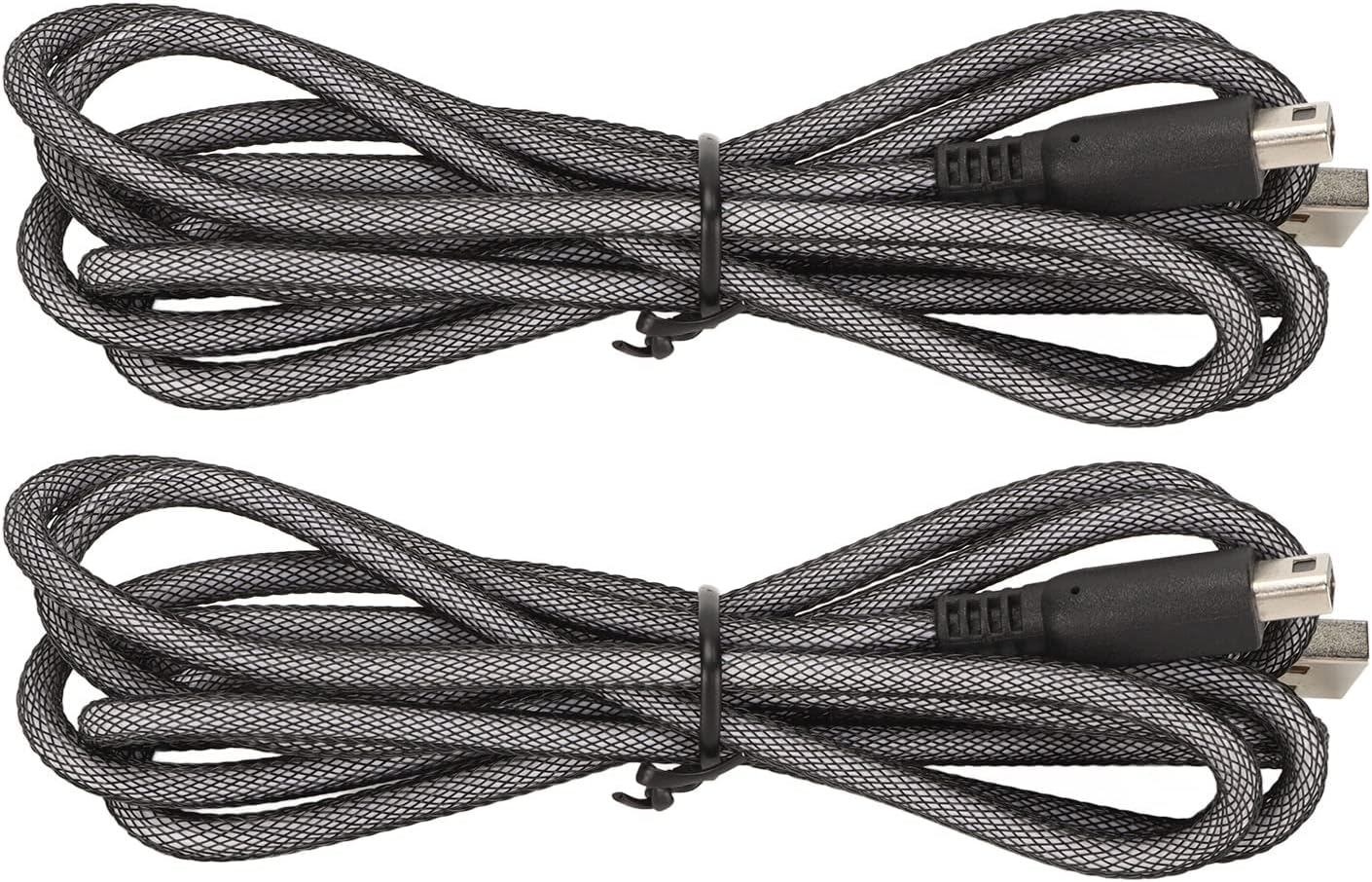 Ejoyous 3DS USB Charger Cable (2 Pcs, 1.5M/4.9Ft) Compatible with 2Ds/3Ds/3Dsxl/New3Ds/New3Dsxl/New2Dsxl/Ndsi/Ndsi LL of Power Bank/Wall-Charger/Car-Charger image number 3