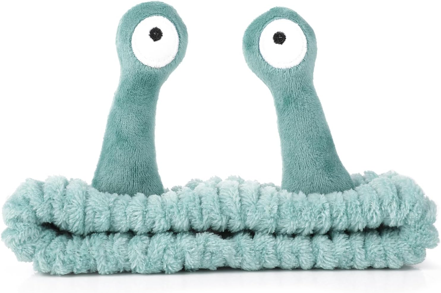 WLLHYF Spa Headband Facial Makeup Head Band Microfiber Soft Coral Fleece Head Wraps Snail Cartoon Cute Hair Accessories Elastic Skincare Hair Band for Women Girls Washing Face Beauty (Black)