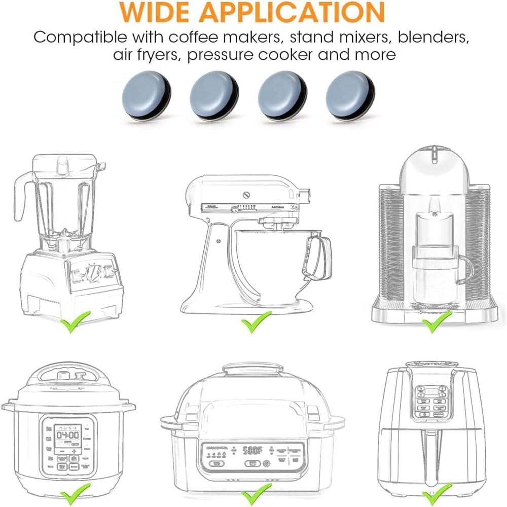 Appliance Slider, 20Pcs Appliance Sliders for Kitchen Appliances, Small Appliance Slider for Most Countertop image number 3