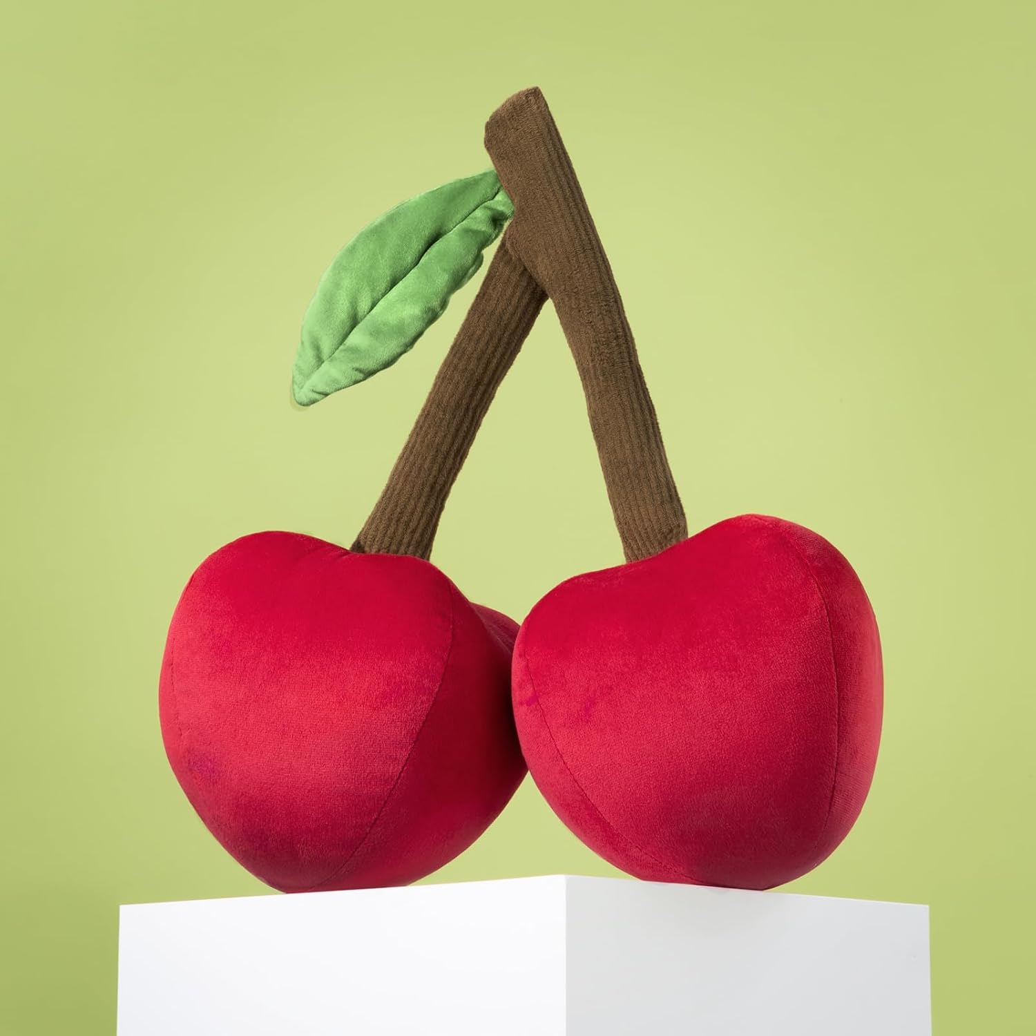 Phantoscope Lemon Shaped Throw Pillow, Fun Home Decor of Fruit Themed Shaped Cushions, Decorative Shaped Pillow for Couch Bed and Chair, Yellow, 10 X11.5 Inches