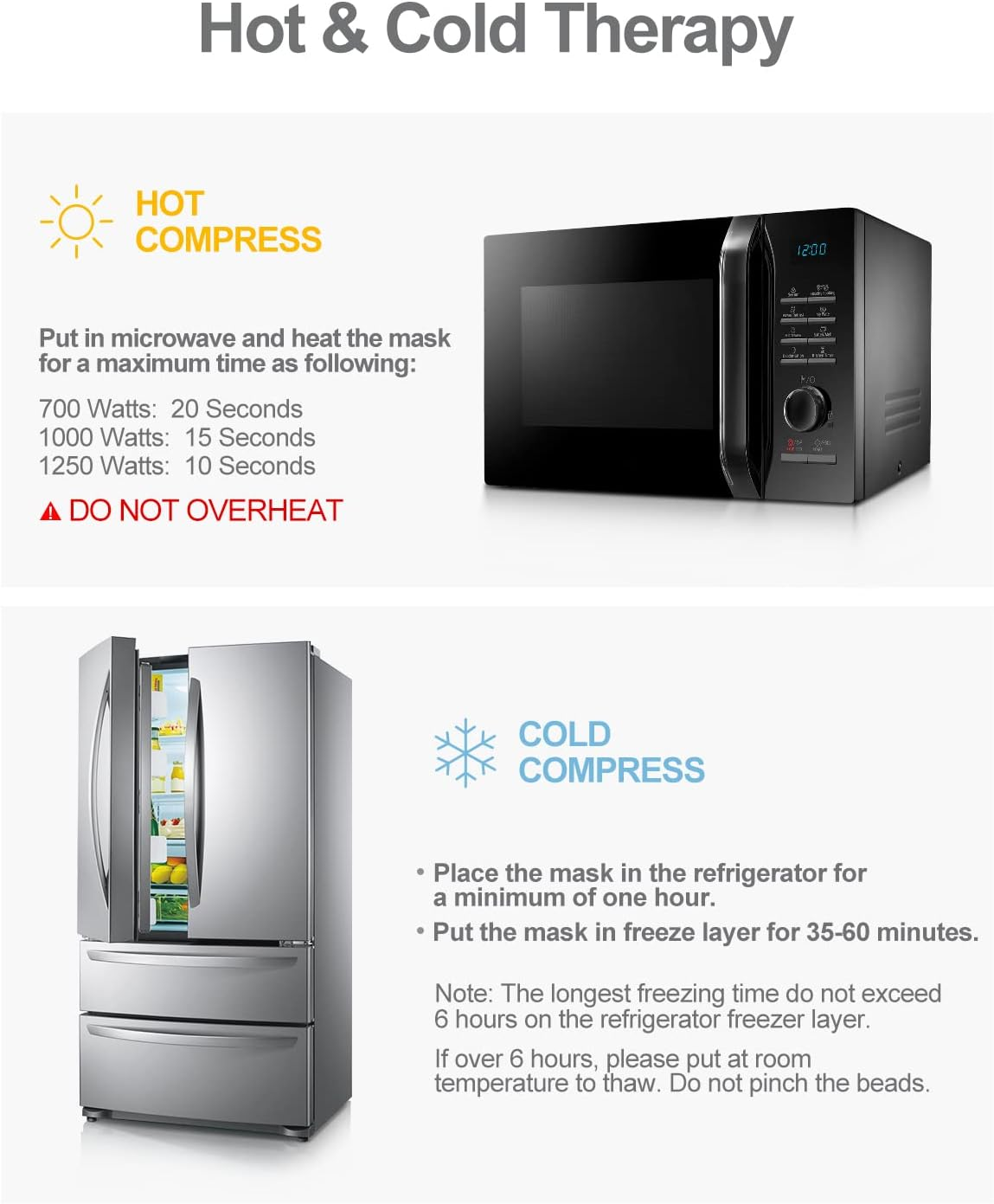 Luxtude Gel Eye Mask Cooling Eye Masks for Dry Eyes, Hot Cold Eye Ice Pack Reusable Gel Sleeping Mask, Frozen Cold Eye Compress for Puffiness/Dark Circles/Headaches/Skincare/Pain Relief (Blue) image number 5