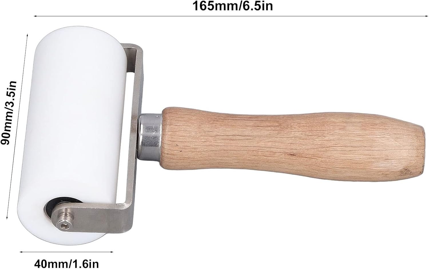 Seam Roller, Silicone Hand Roller, 90Mm/3.5In Professional Silicone Pressure Roller High Temperature Resistant Seam Hand Roller Roofing PVC Welding Tool, Silicone Roller image number 2