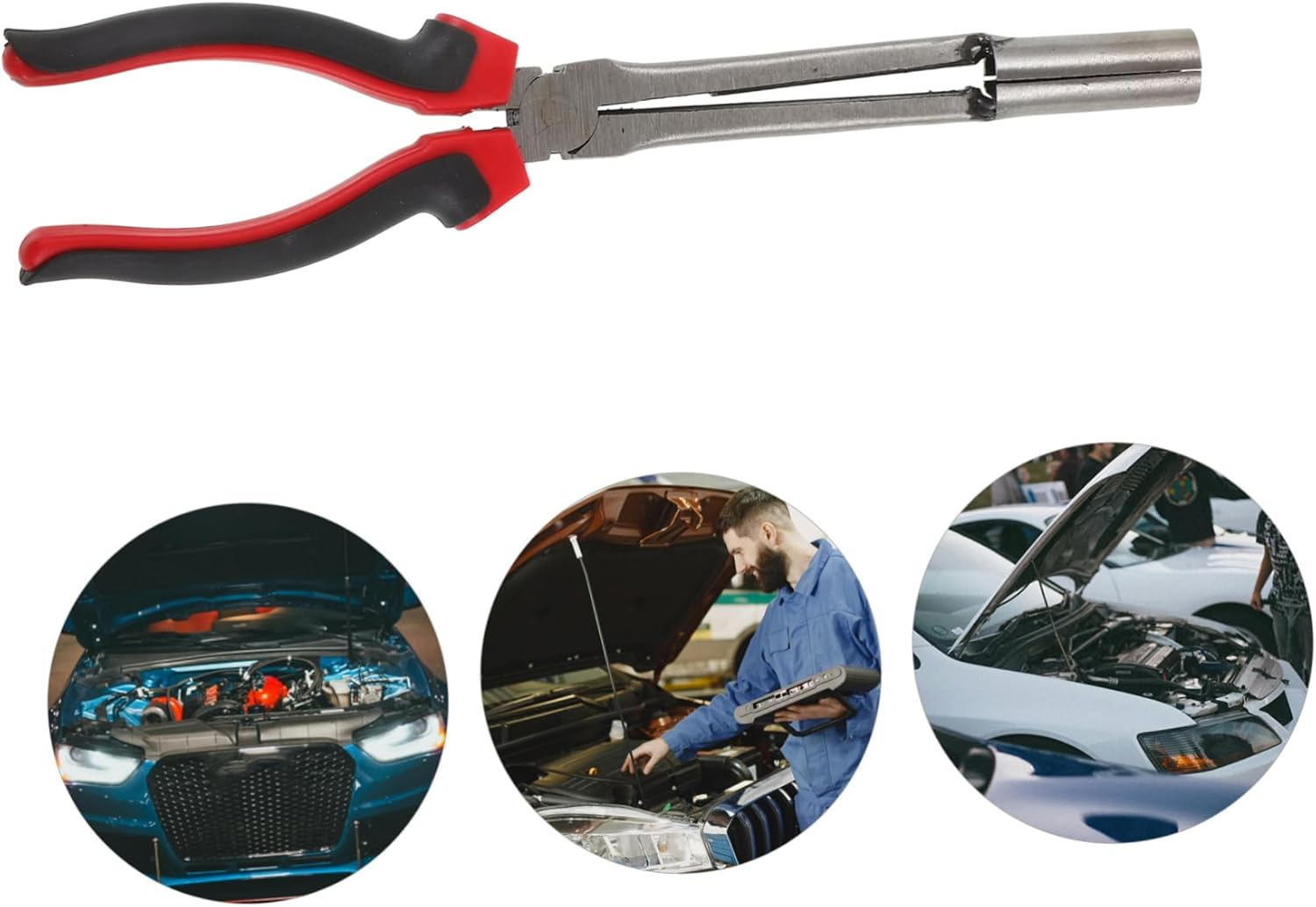 Iplusmile Spark Plug Wire Removal Tool Electrical Disconnect Pliers High-Pressure Sturdy Automotive Maintenance Equipment with Ergonomic Slip-Resistant Handle for Professional Car Repair image number 4