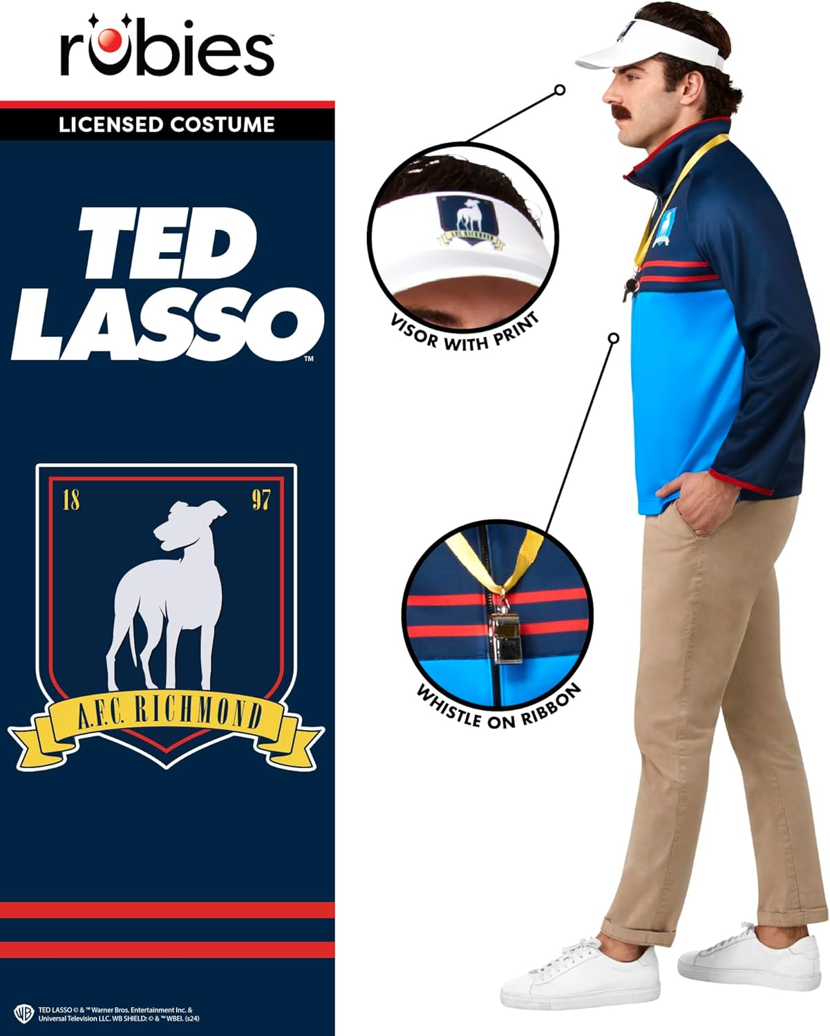 Ted Lasso Costume for Adults - Ted Lasso - Large image number 4