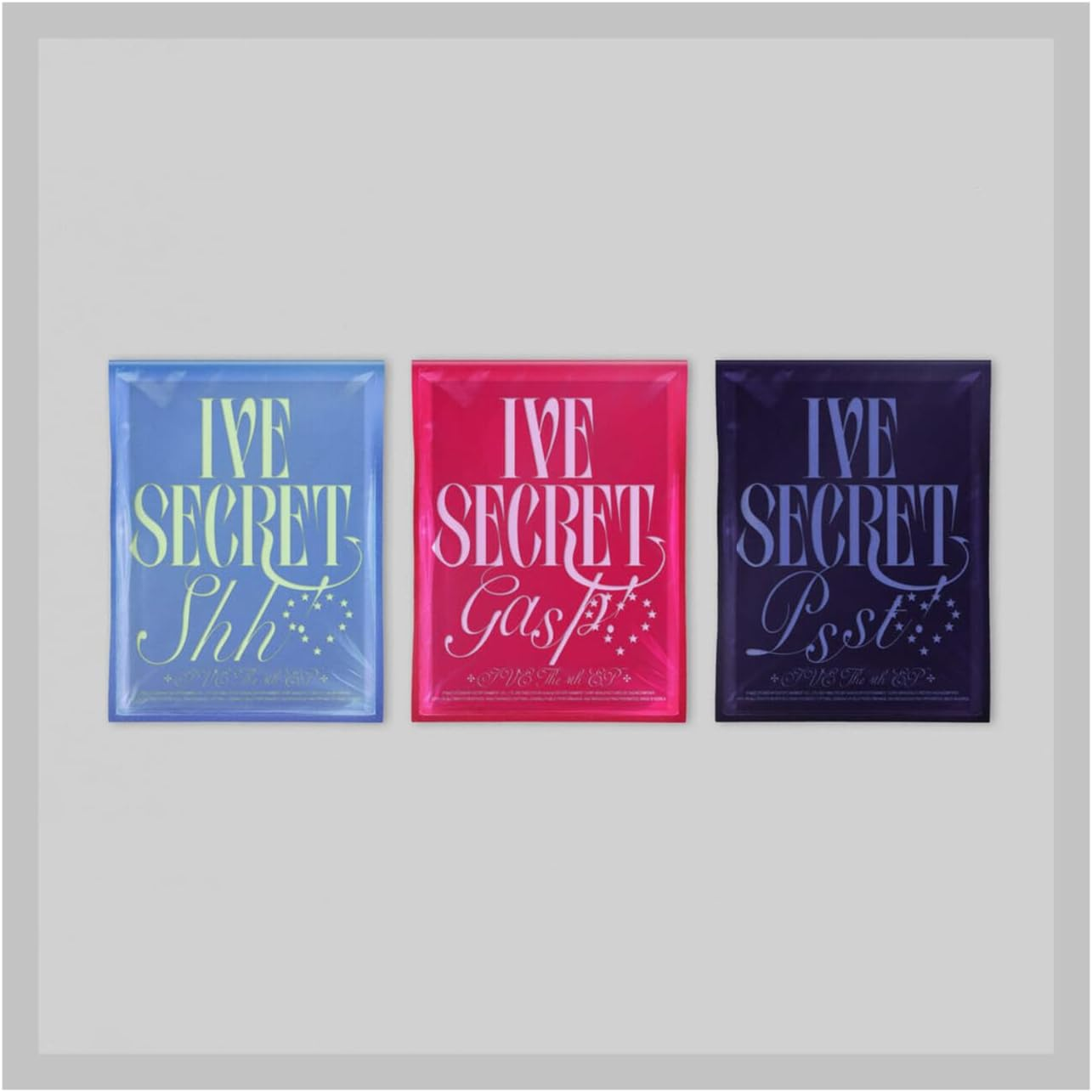 IVE IVE SECRET 4Th EP Album with Tracking Sealed (Standard Set(Shh!+Gasp!+Psst!)) image number 3