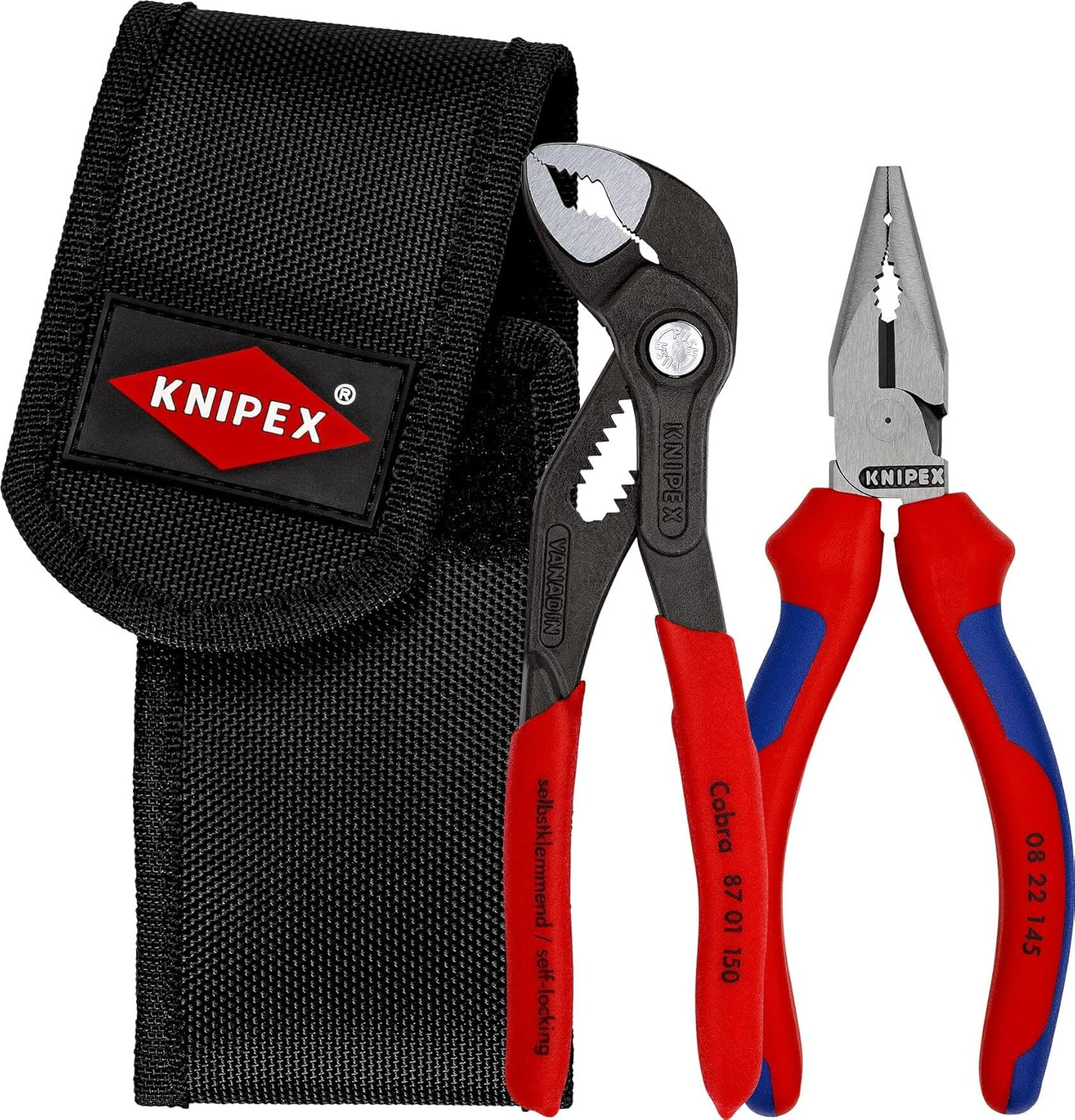 Knipex 00 20 72 V06 Mini Plier Set in Belt Pouch image number 2