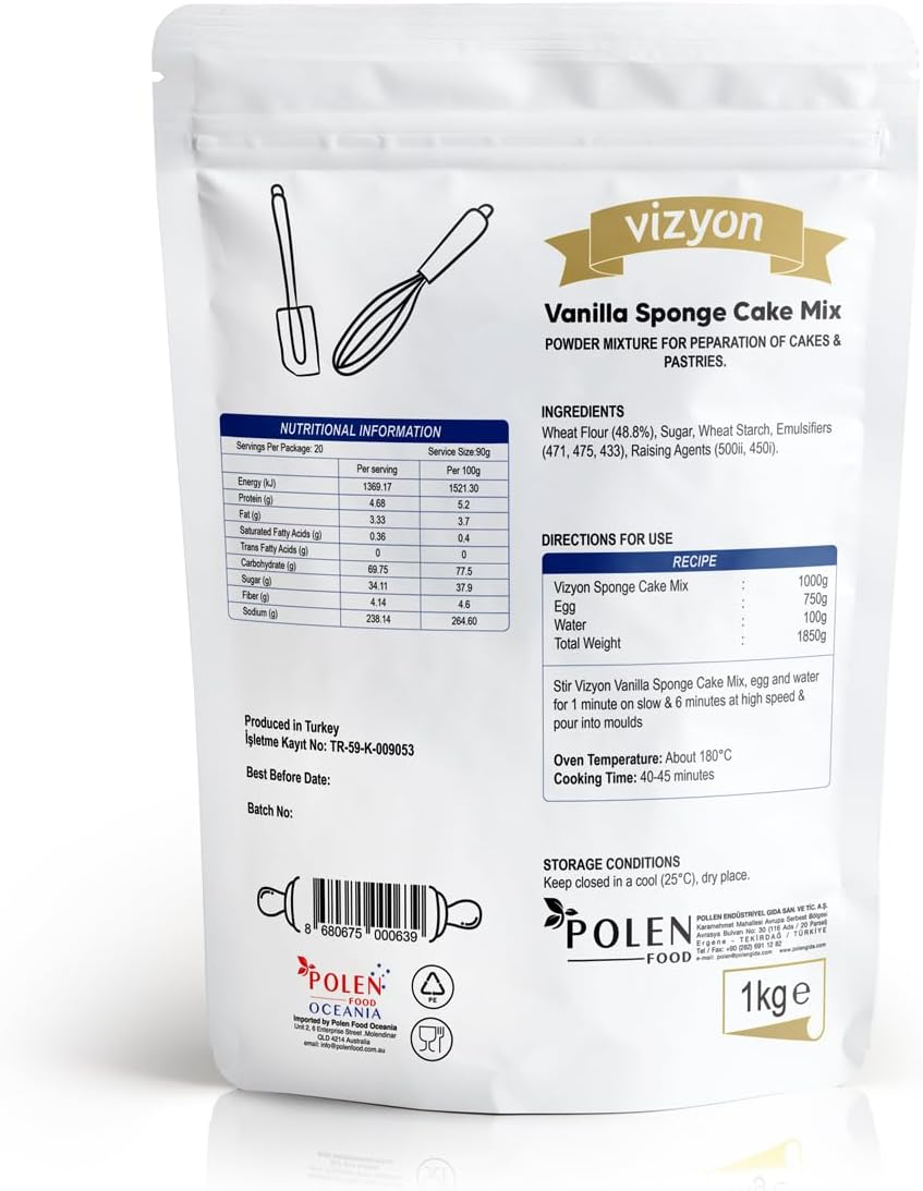 Vanilla Sponge Cake Mix -1Kg image number 1