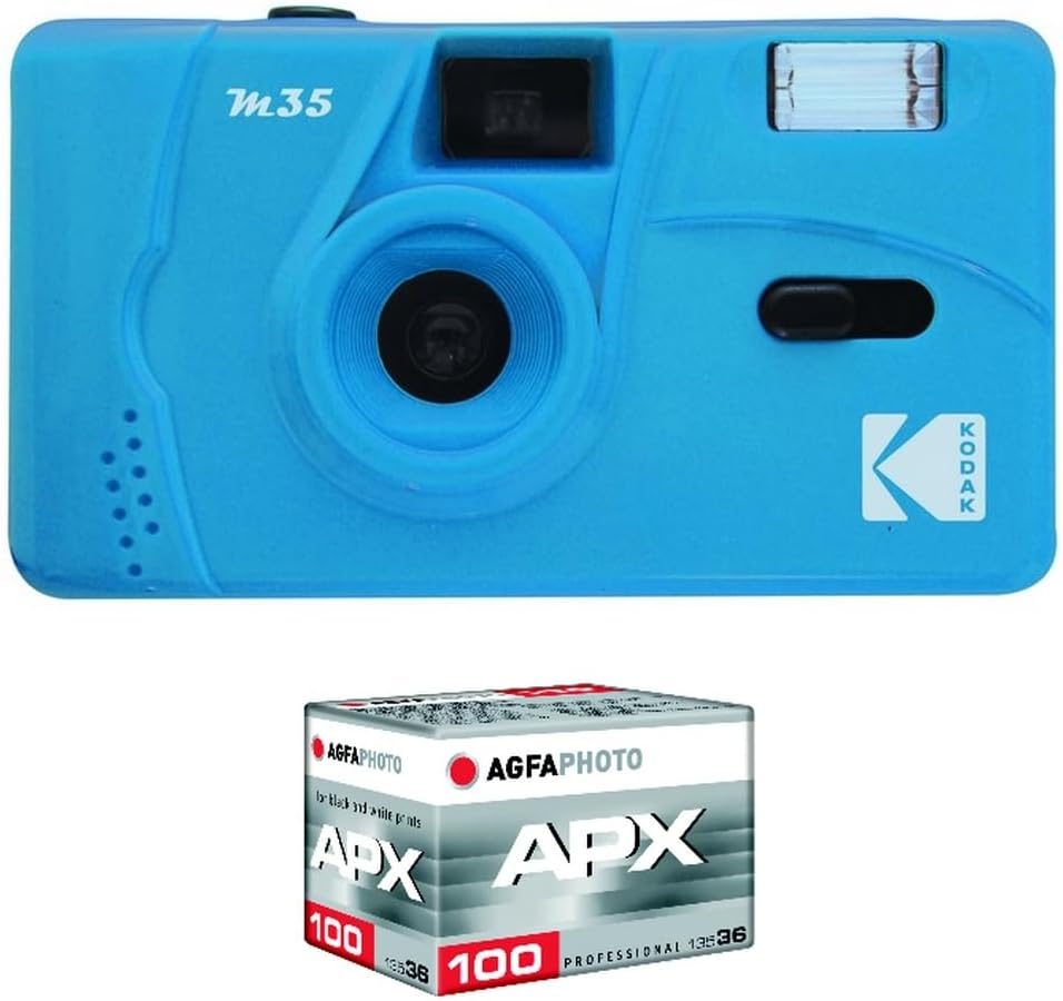 Kodak M35 Film Camera with Flash, Olive Green