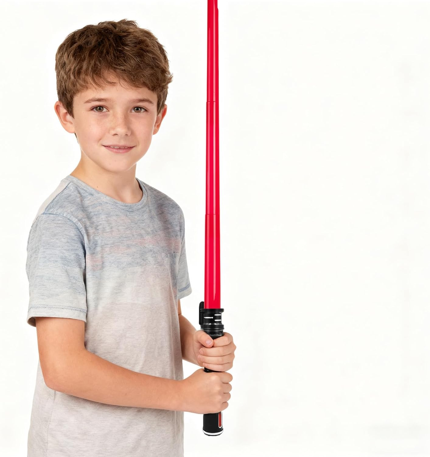 Lightup Saber for Kids LED FX Light Swords, Expandable Lightup Sabers with Sound and Glowing Handle, Light up Sword for Kids, Christmas Parties Costume, Galaxy War Fighters image number 5