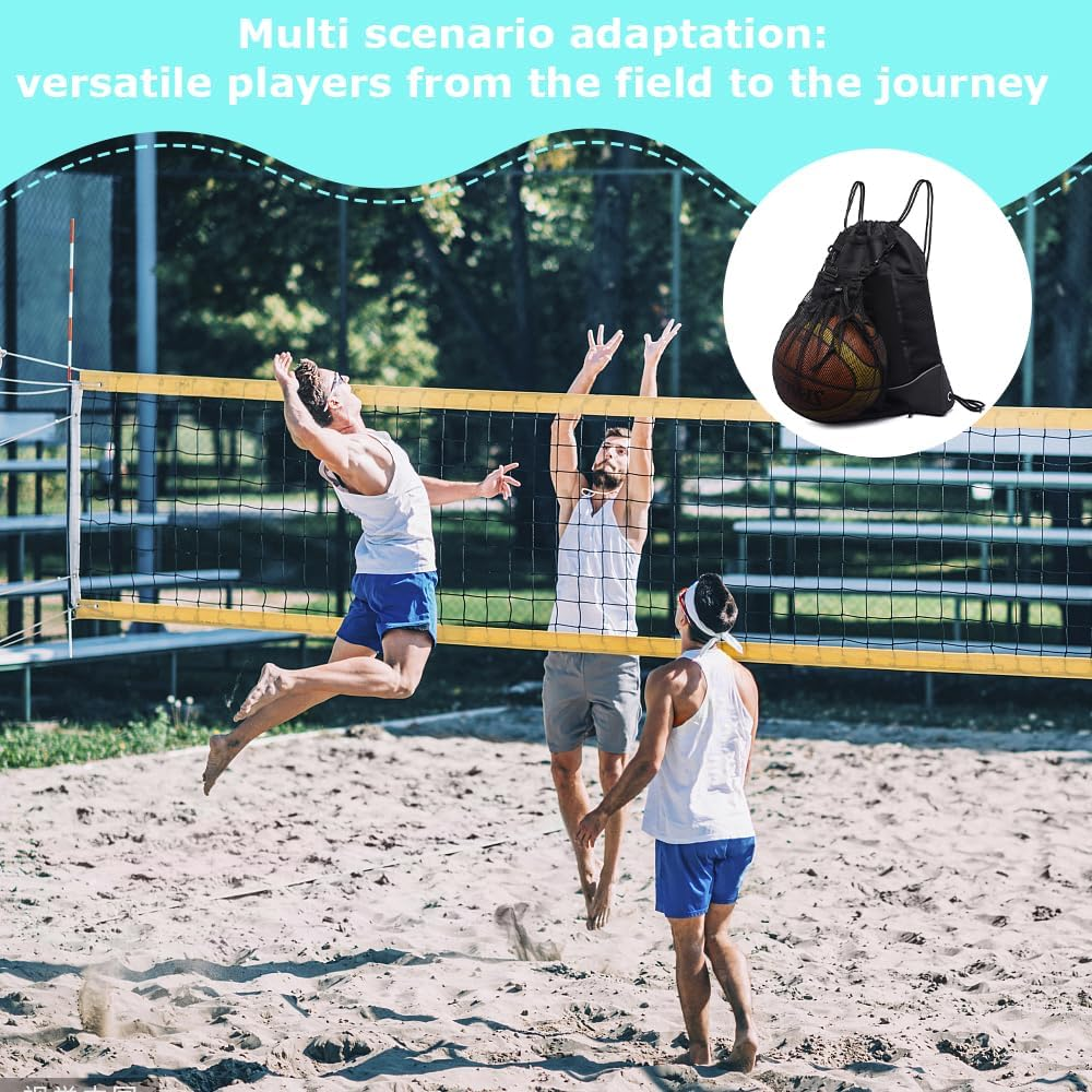 Drawstring Basketball Backpack/Outdoor Sports Bag,Basketball & Travel Backpack,Multi-Purpose Mesh Bag for Gym Hiking Camping image number 1