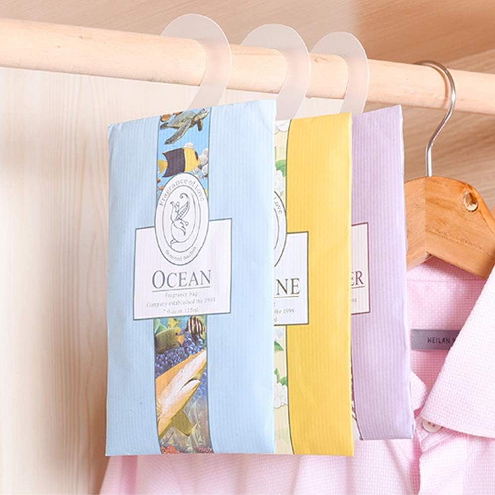 20 Packs Air Freshner Deodorizer Scented Sachets Bags for Drawer and Closet with Hanger image number 3