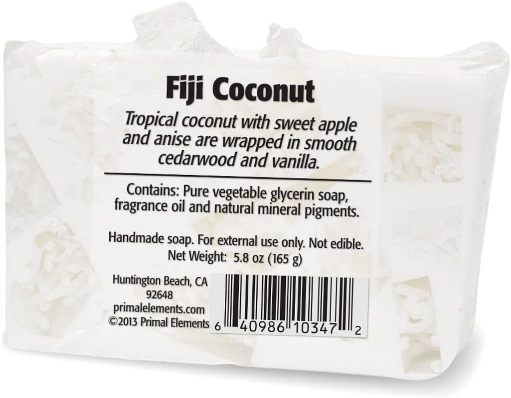 Primal Elements Fiji Coconut Wrapped Bar Soap, 6.0 Ounce image number 3