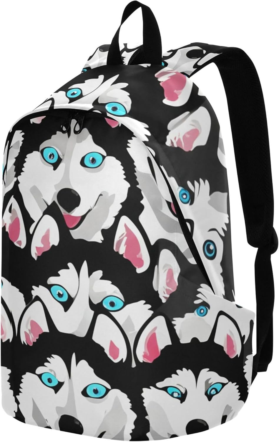Happy Siberian Husky Dog Cute Backpacks for Women Casual Fashion Gifts for College Students image number 3