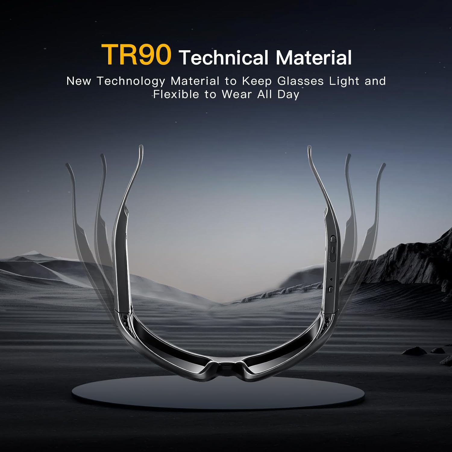 OHO 4K Ultra HD Water Resistance Video Sunglasses, Sports Action Camera with Built-In Memory and Polarized UV400 Protection Safety Lenses,Unisex Sport Design (Blue 128GB)