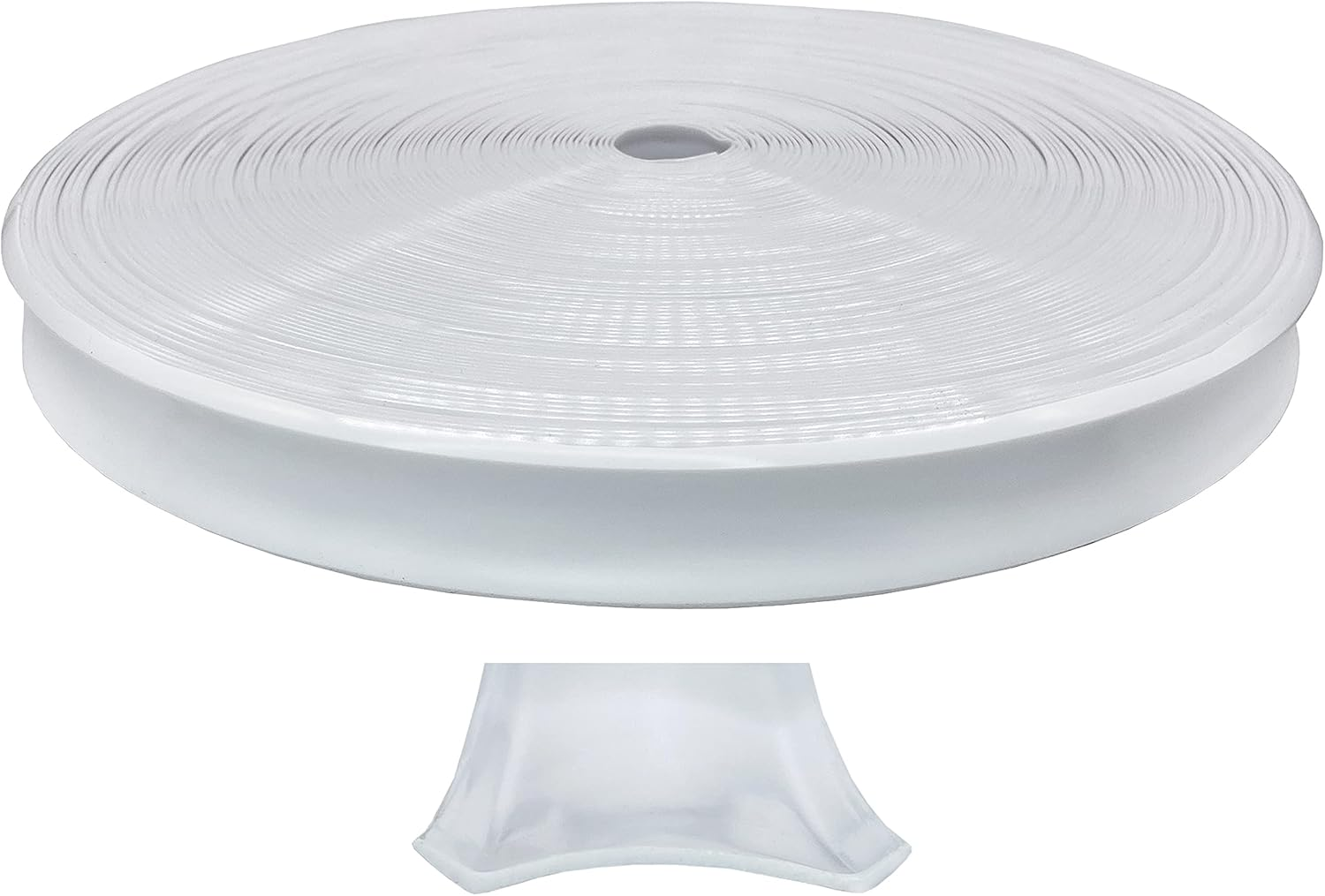 Autmotive Authority 1" Insert Molding Trim Screw Cover RV Camper Travel Trailer 100 Ft White