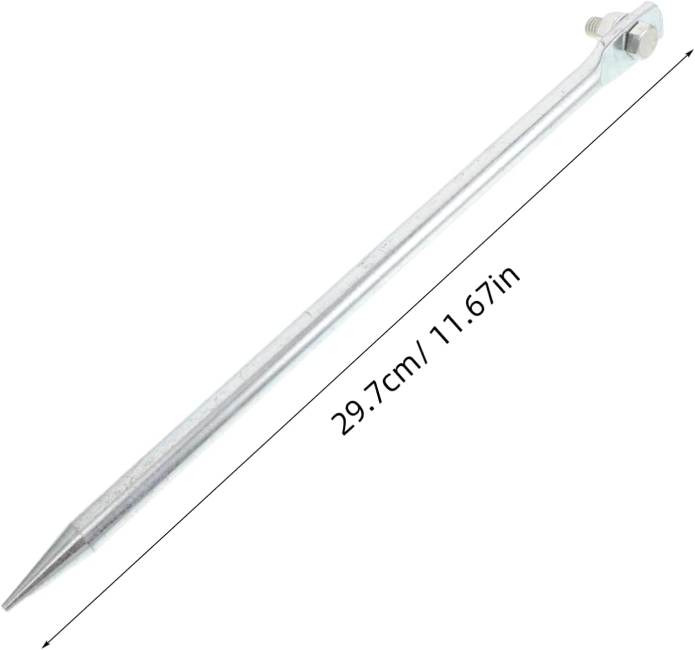 Ground Rod for Generators: 12Mmx300Mm Solid Copper Earth Pin - Earthing Grounding Bar for Home Backup Systems Antenna Grounding & Electric Fence - Silver image number 5