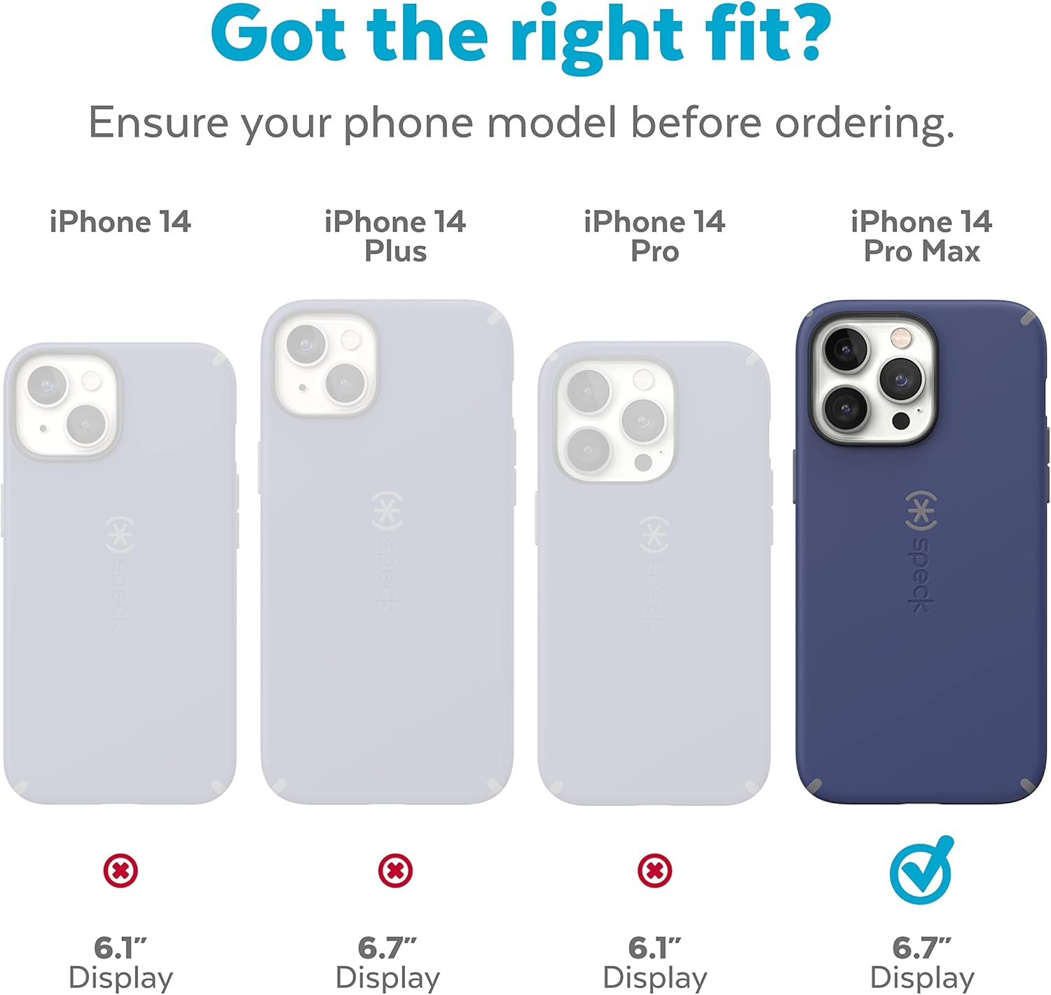 Speck Clear Iphone 14 Pro Max Case - Drop Protection with Scratch Resistant Dual Layer Slim Phone Case for 6.7 Inch Iphones 14 Pro Max - Anti-Yellowing & Anti-Fade Case - Platinum Glitter Gemshell image number 2