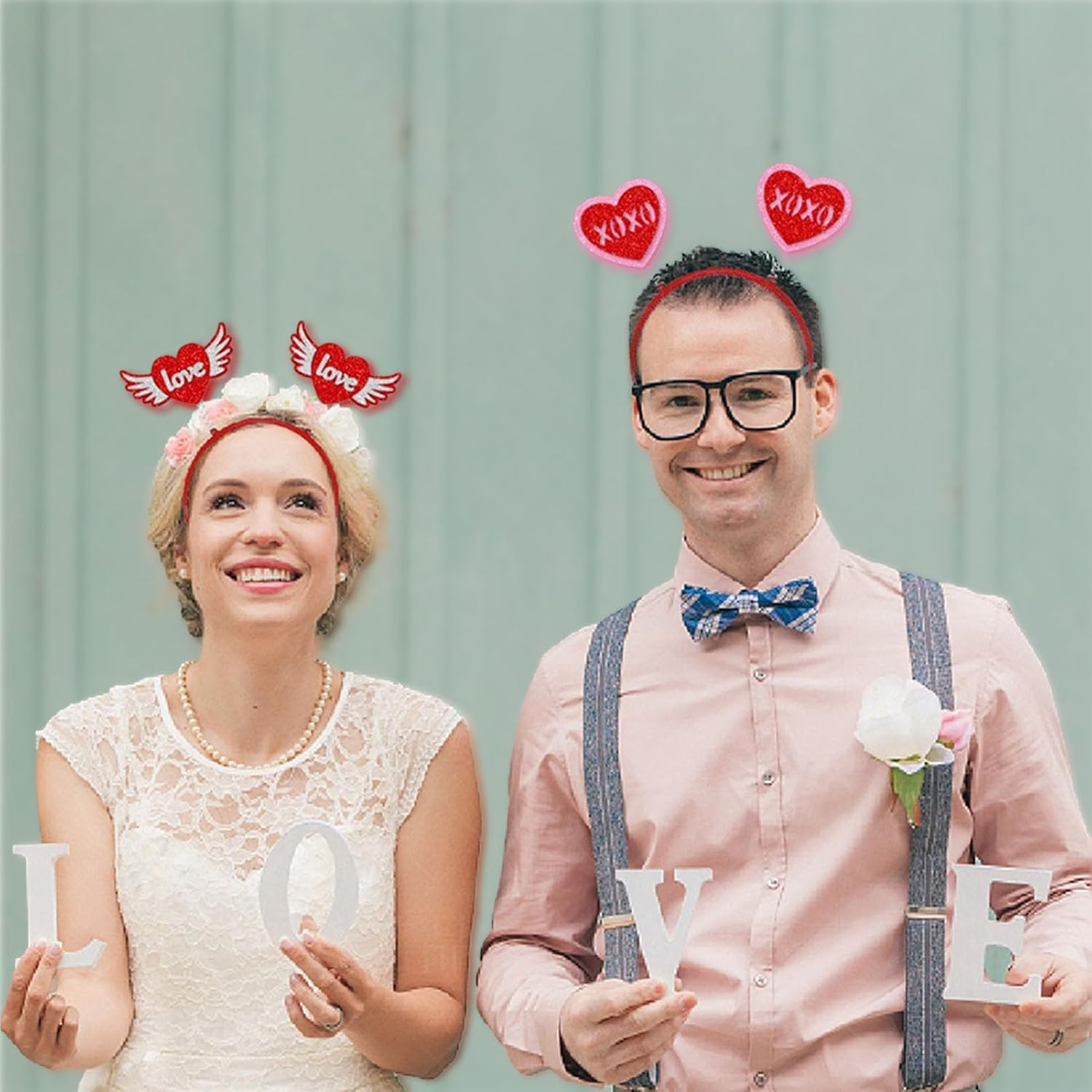 Valentines Day Headband - Valentines Hair Hoop Decor | Valentine'S Day Heart Headband, Valentines Heart Lip Shape Hair Hoop, Red Hearts Hairband for Valentine Hotplus image number 6