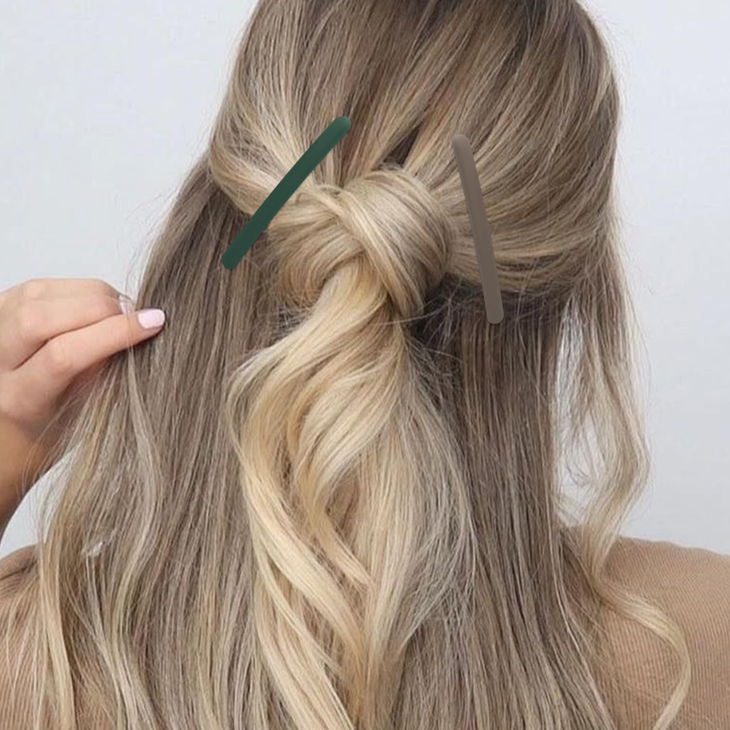 4Pcs Duck Bill Hair Clips Matte Alligator Hair Clips 9Cm Duck Teeth Hair Barrette Hair Pins Medium Barrettes Hair Accessories for Women Girls Hair Decortions (4 Colors Green) image number 6