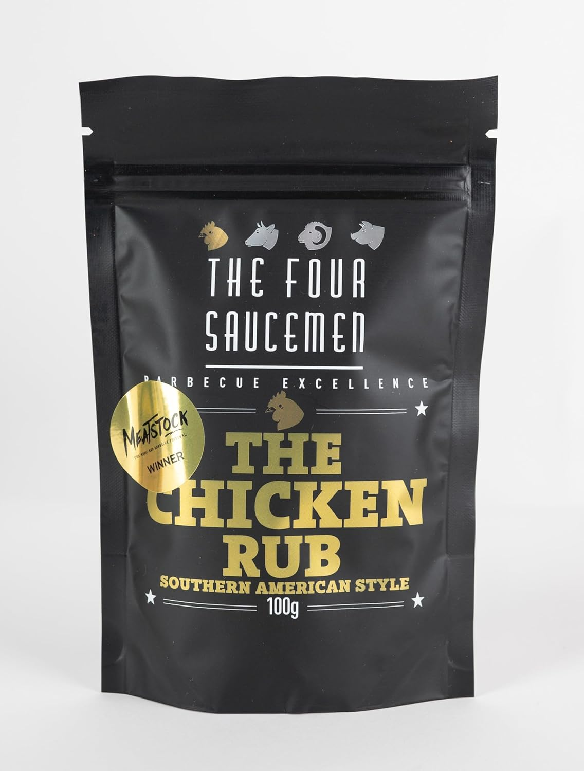 The Four Saucemen BBQ Rub Gift Box - Premium Meat Seasoning Set with Pork, Chicken, Beef, Lamb Rubs & Steak Cooking Guide image number 5