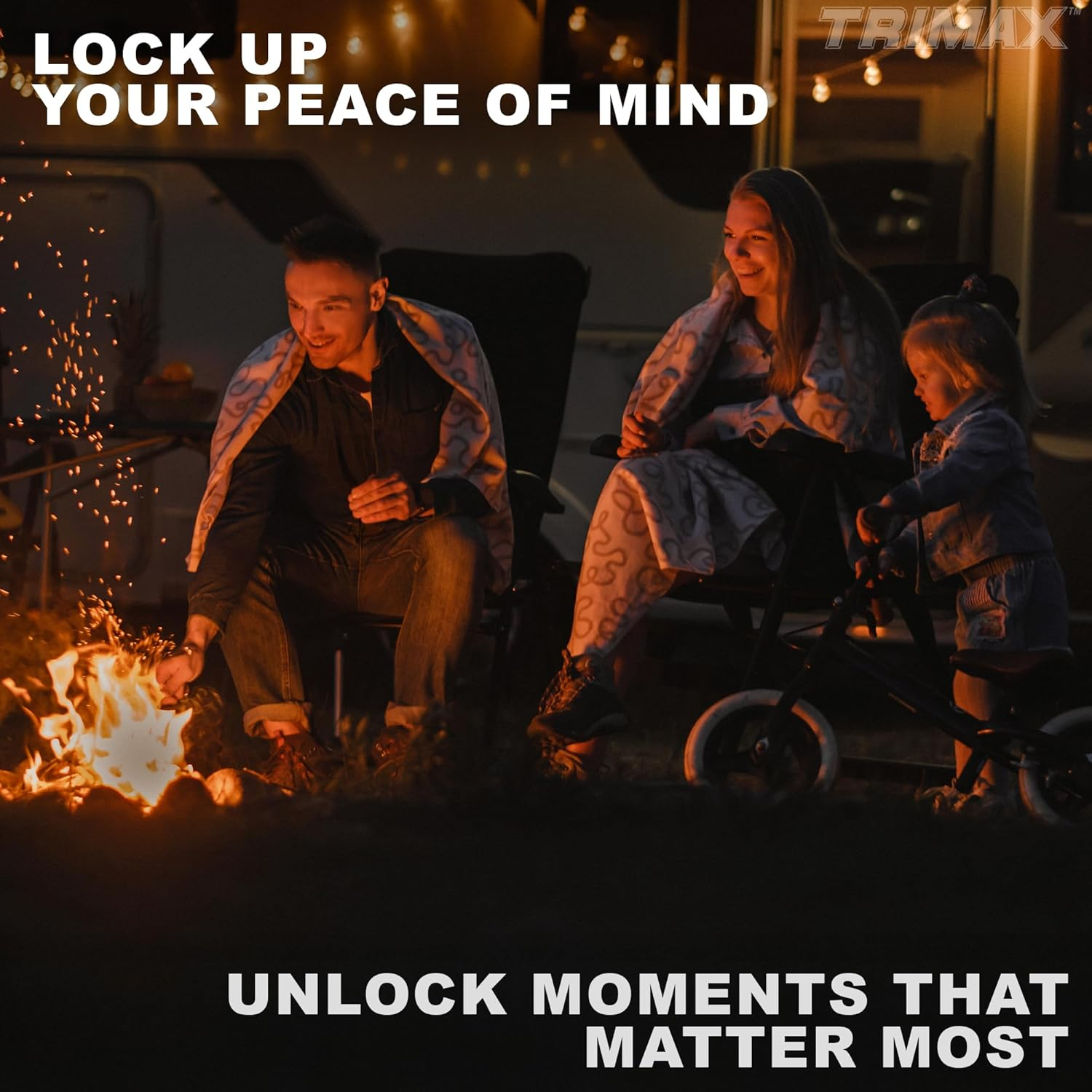 Trimax T5 5/8" Extended Chrome Receiver Lock image number 5