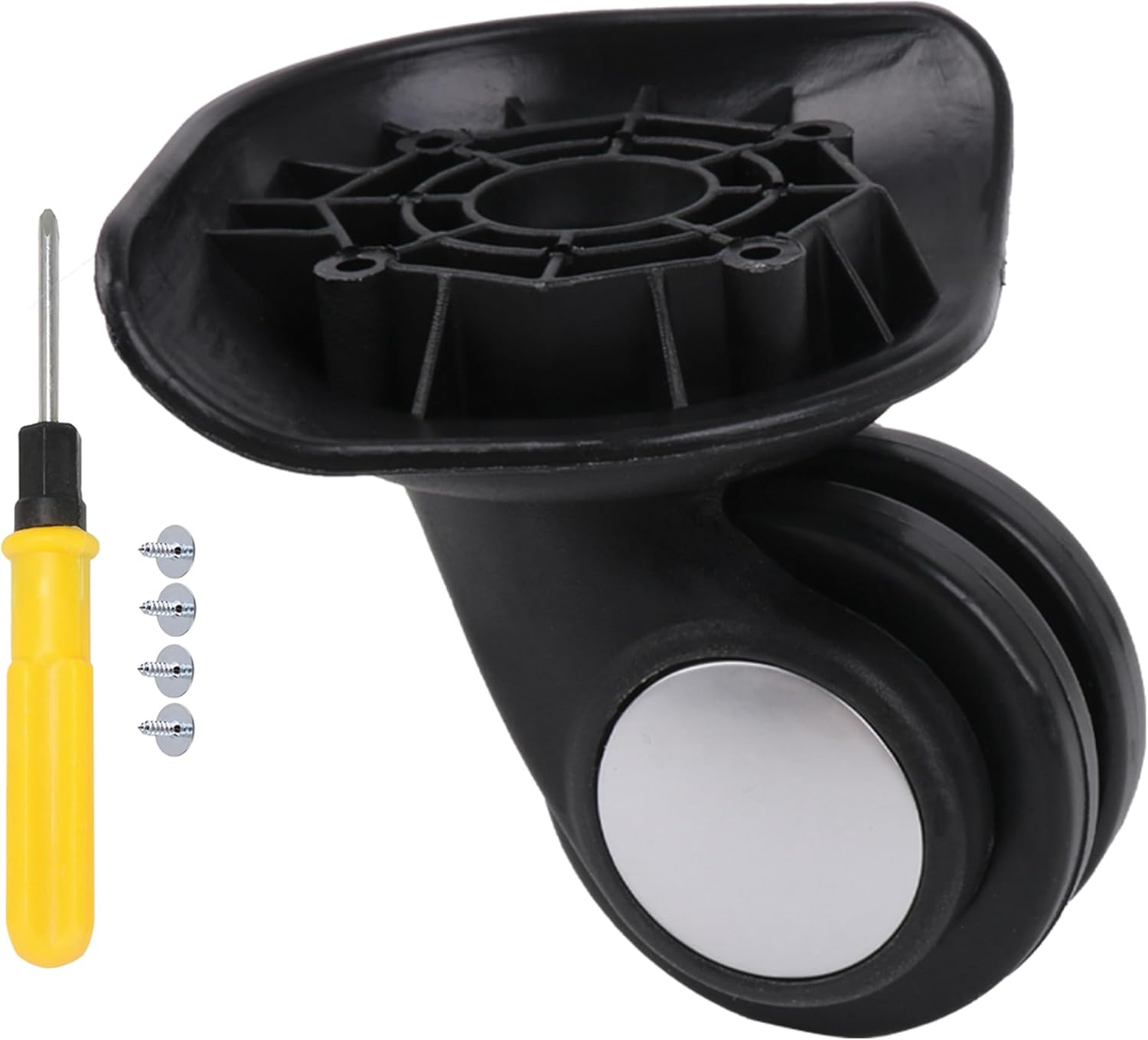 RDEXP Multifunctional Luggage Spinner 115W Series W003 Black Revolver 80Mm Pvc&Metal image number 2