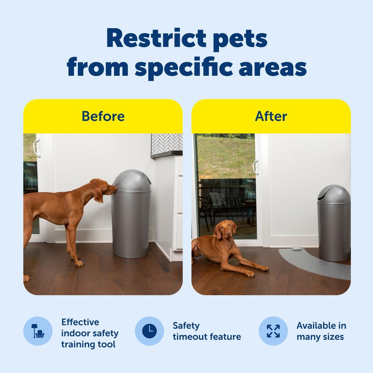 Petsafe Scatmat Indoor Training Mat, 7 Correction Modes, Protect Your Furniture, Training Tool for Dogs and Cats, Curved Size Mat (50 in X 12 In) image number 6