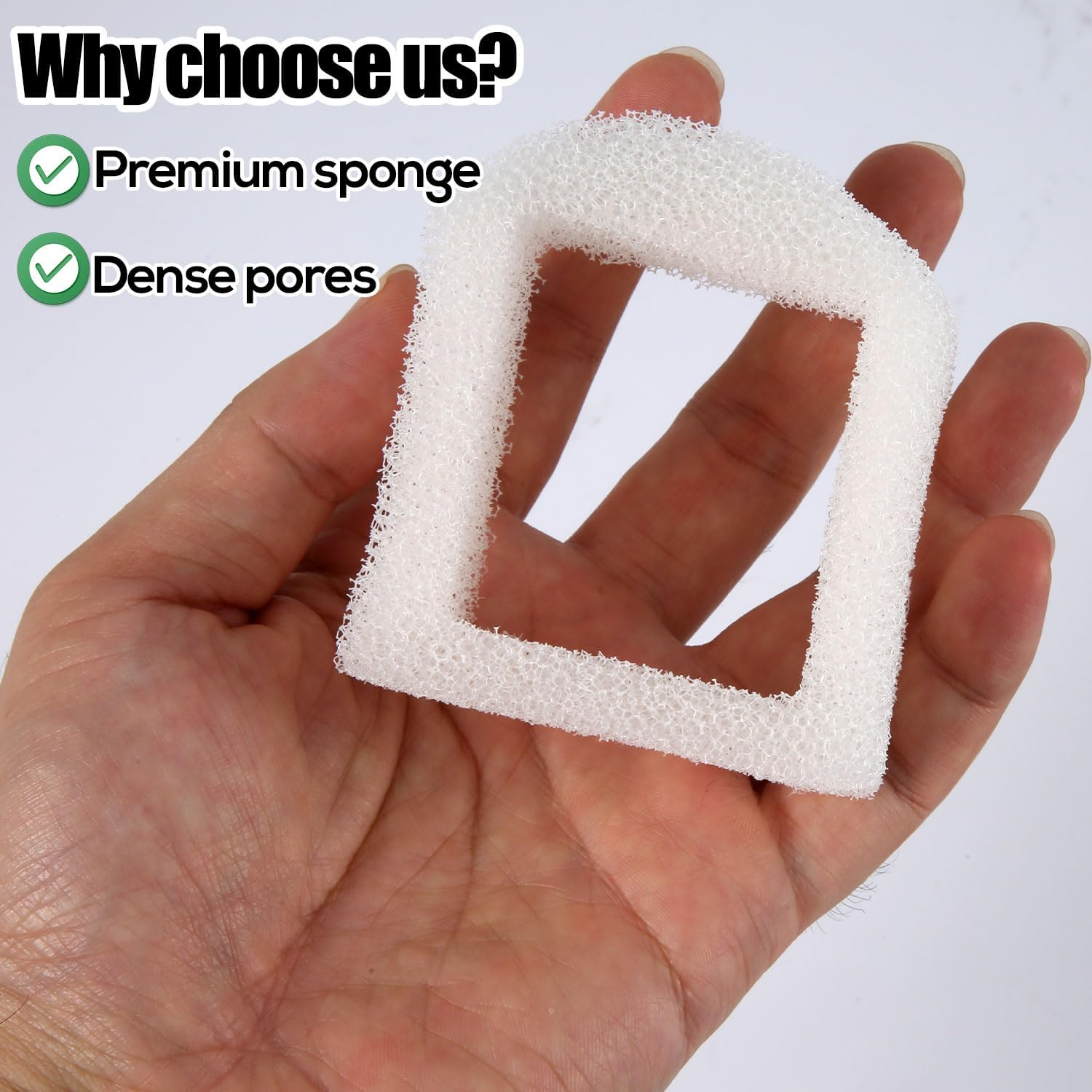 Pack of 12 Foam Filters for Cat Drinking Fountain, Replacement Sponge Filter for Pet Drinking Fountain for Petsafe Drinkwell Stainless Steel 360 Drinking Fountain image number 2