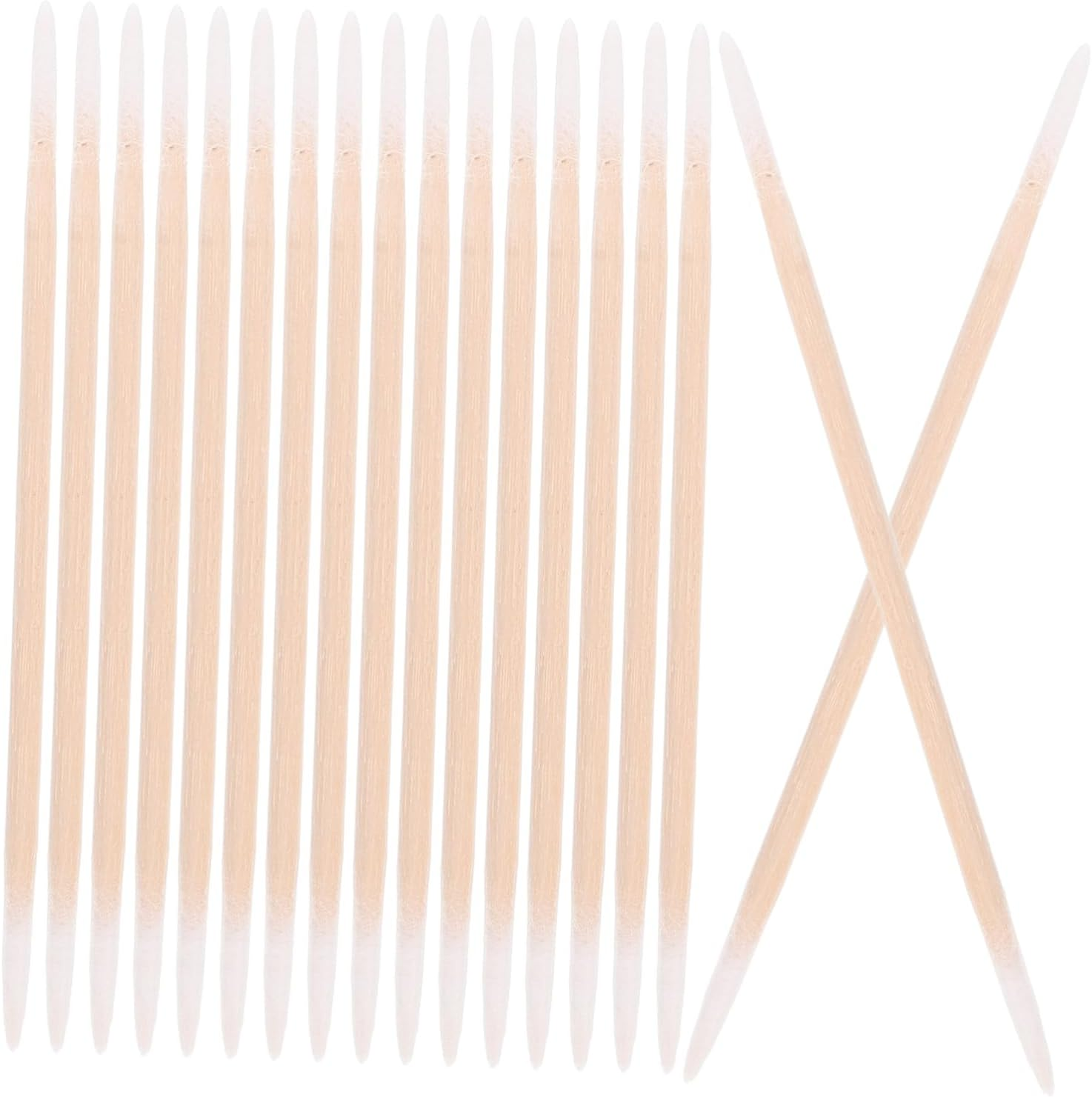 Double Ended Cotton Swabs Precision Pointed Tips, Wooden Handle Cosmetic Swabs for Makeup and Tattoo Care, Large 100Pcs Cotton Buds Suitable for Beauty and Cleaning image number 3