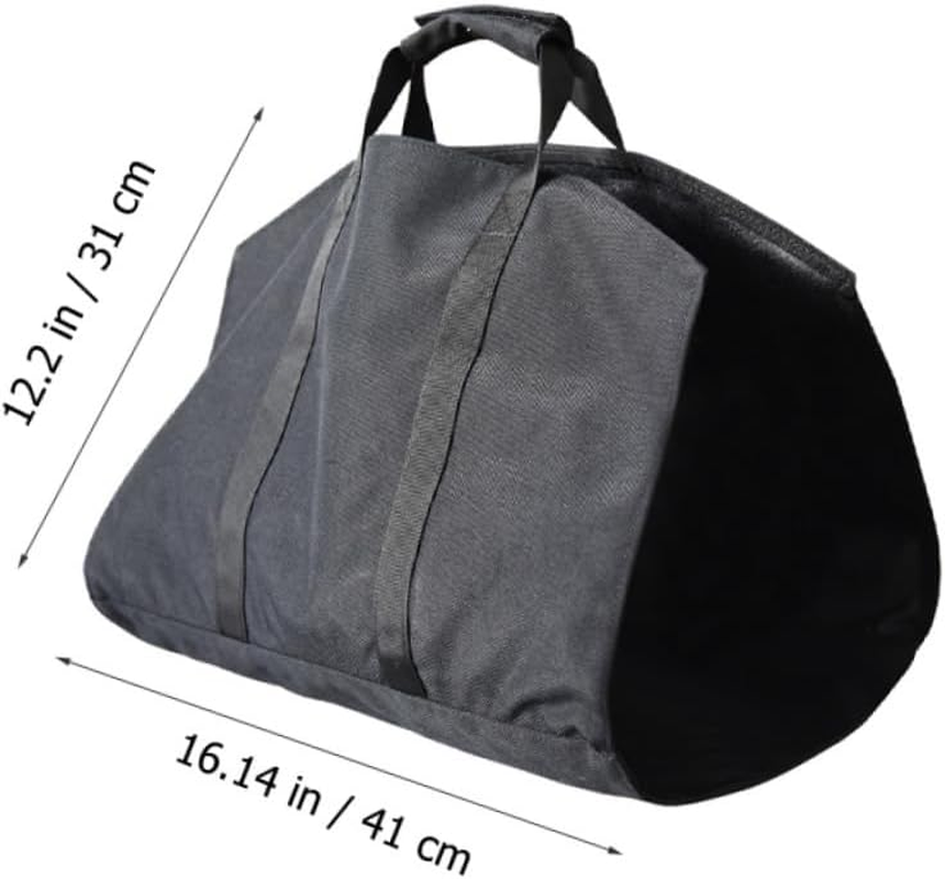 Mikinona Travel Tote Bag Firewood Carrier Large Capacity Storage Bag for Camping Canvas Easy to Carry image number 3