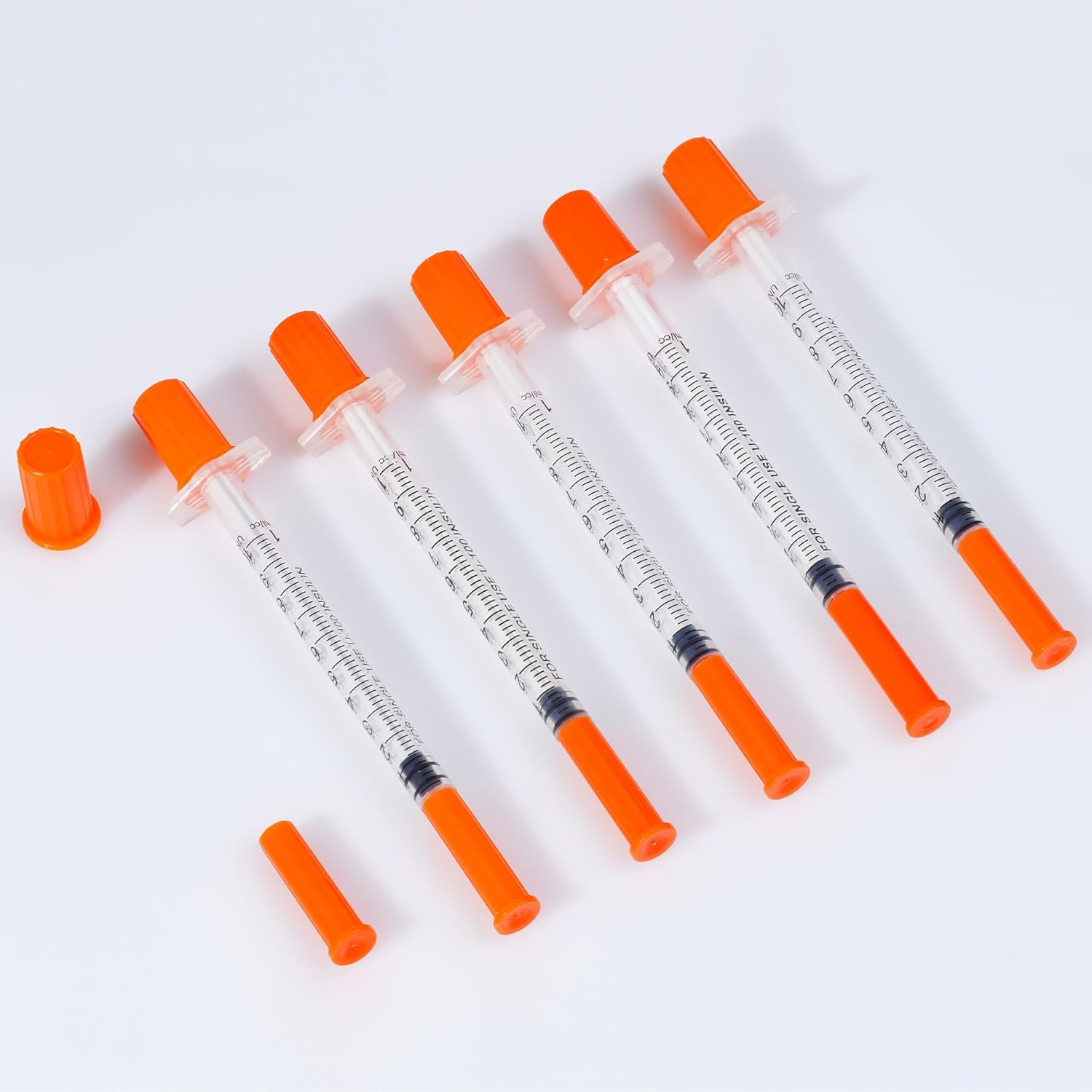 1Ml 31G Syringe with 1/4 Inch 6Mm, Lab Syringes Tools Individually Wrapped, Pack of 20 image number 4