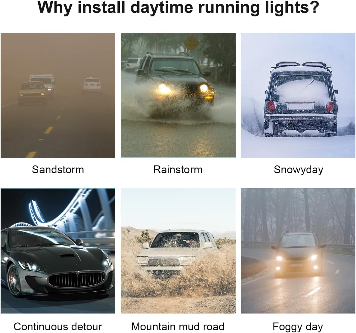 Dynamic Car Hood Light Strip, 59/71/79 Inches Flexible Exterior Car LED Strip Lights Waterproof Car Led Hood Light Daytime Running Light Strip for Cars, Trucks (White) image number 5