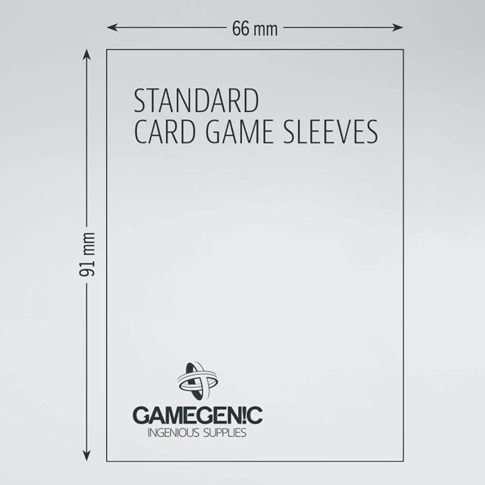 Gamegenic Standard Card Game Value Pack Matte Sleeves- Clear (200Ct.), Various, G10111 image number 4