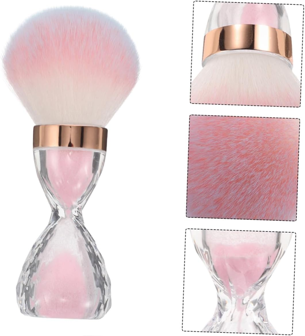 Vaguelly 2Pcs Nail Art Cleaner Barber Hair Brush Hair Cutting Brush Neck Duster Cleaning Tools image number 1