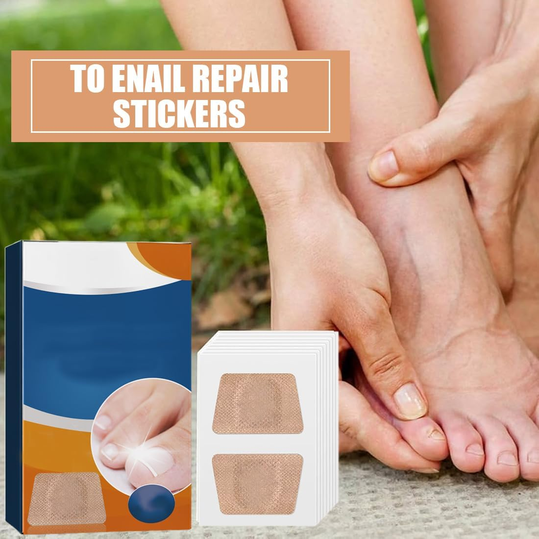 LQIOACU Pack of 32 Toenail Treatment, Split Nail Repair Strengthening Nails, Nail Digging Repair Plasters for Damaged and the Appearance of Discoloured Nails image number 2
