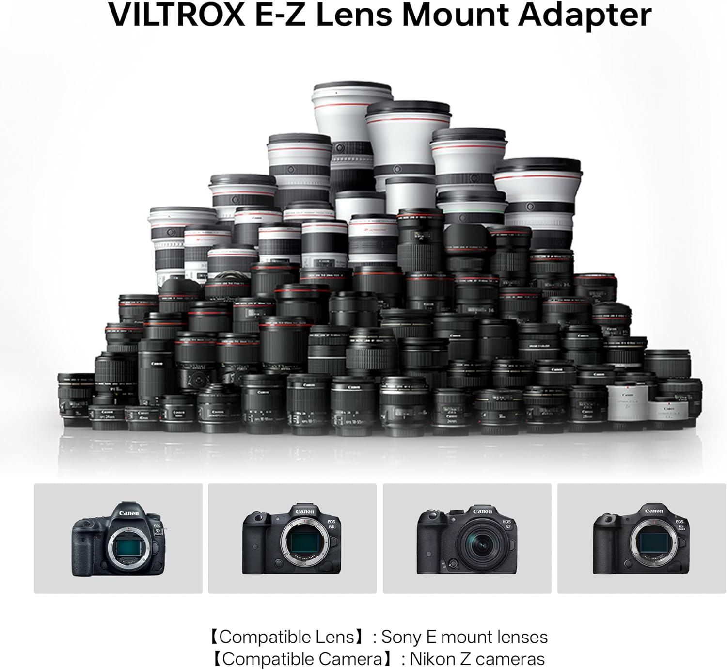 VILTROX E-Z Autofocus Lens Mount Adapter for Sony E Mount Lens to Z Cameras Z5 Z6 Z6II Z7 Z7II Z50 Zfc Z9 Zf Z3 &ndash; 4Mm Ultra-Thin, EXIF, Auto Aperture, Full Copper, USB-C Upgrade image number 4