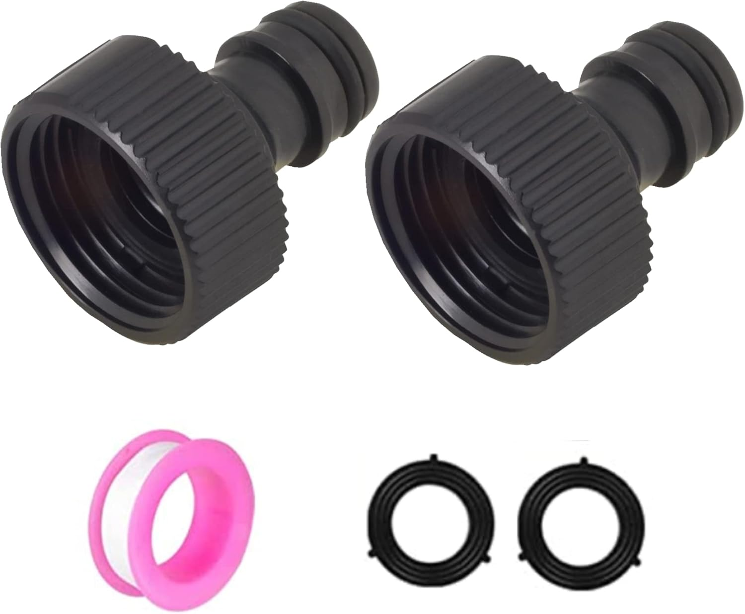 2 Pack Garden Hose Connector Shower Hose, 1/2 Inch Brass Male Threaded Tap Adapter, Shower Hose Connector Garden Hose Pipe, 1/2" BSP Hose Connector Male Watering Fittings(Brass 1/2 Inch Male Thread)