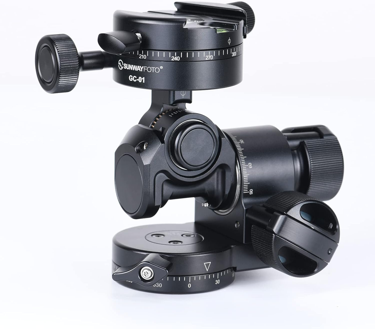 Sunwayfoto GH-PROII+ Geared Head 3D Independent Adjustment Comes with Geared Panning Clamp GC-01 image number 5