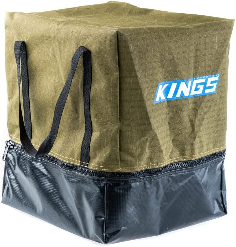 KINGS Portable Camping Toilet Canvas Bag 400GSM Heavy Duty Straps PVC