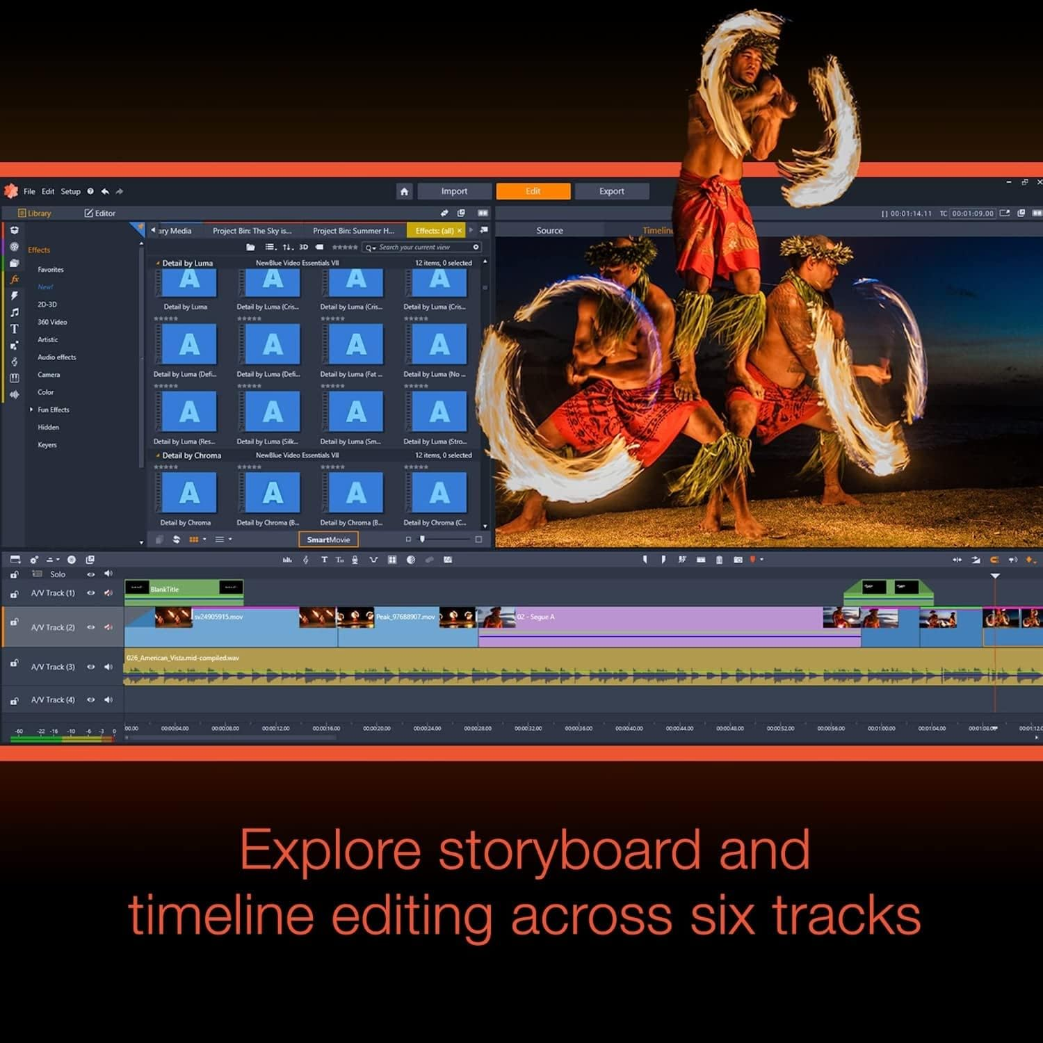 Pinnacle Studio 26 | Video Editing Software | Value-Packed Video Editor | Perpetual | Standard | 1 Device | 1 User | PC | Code [Delivery]