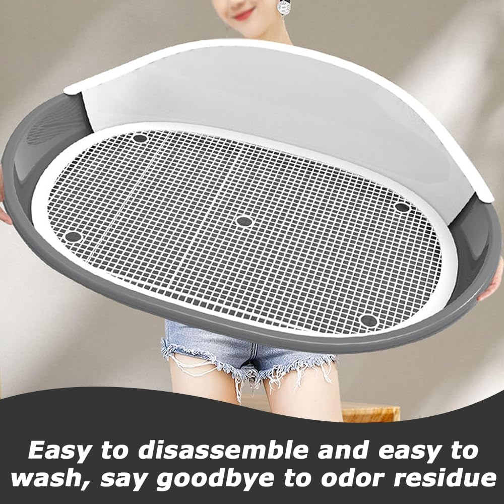 Dogs Potty,Large Ndoor Toilet,Puppy Toilet,Dog Pee Training Tool,For Large Dogs Indoor Potty Mesh Pad,Easy to Clean Pet Toilet Washable,Detachable Structure Stable